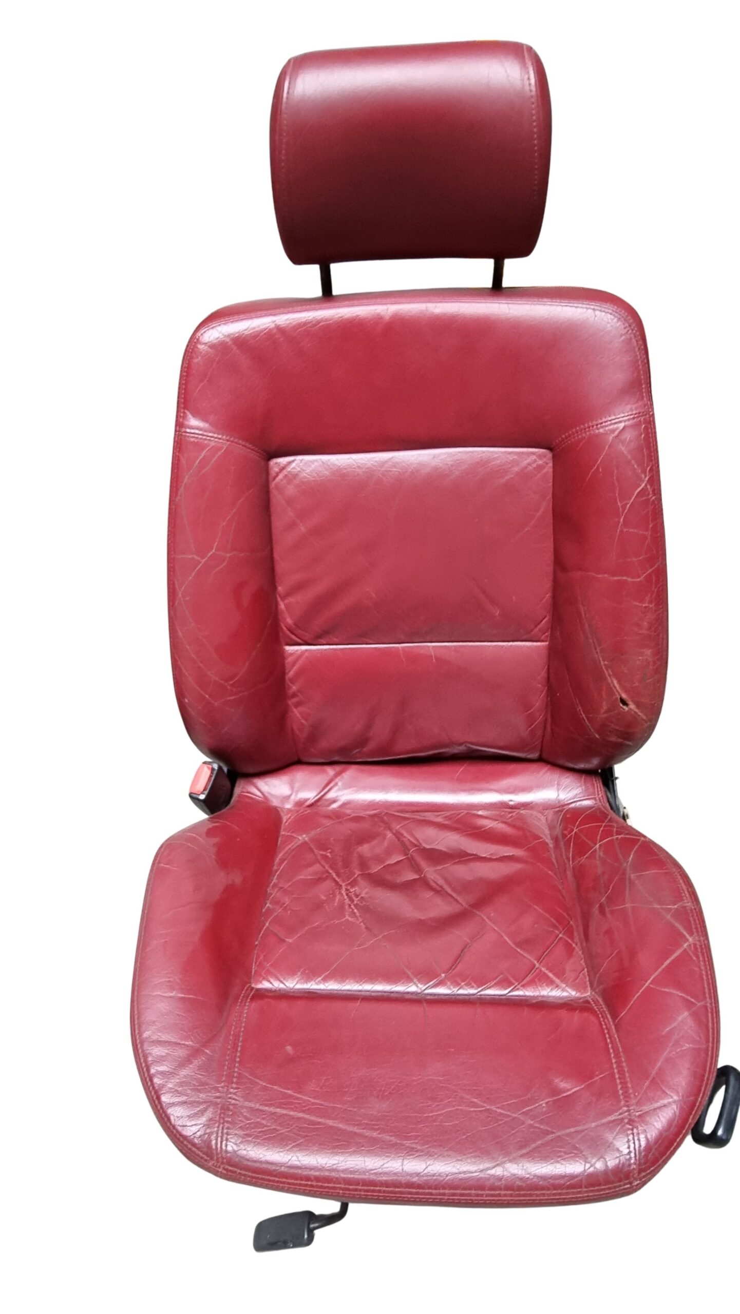 Audi 80 Cabrio Sitze Fahrerseite Beifahrerseite Leder Rot – Bild 5