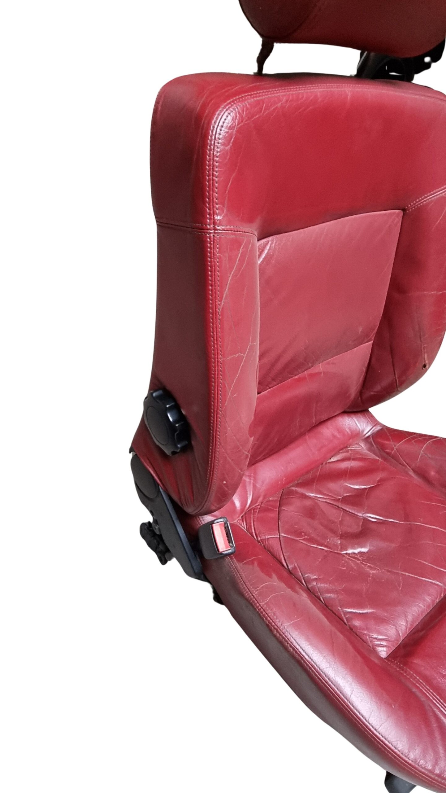 Audi 80 Cabrio Sitze Fahrerseite Beifahrerseite Leder Rot – Bild 7