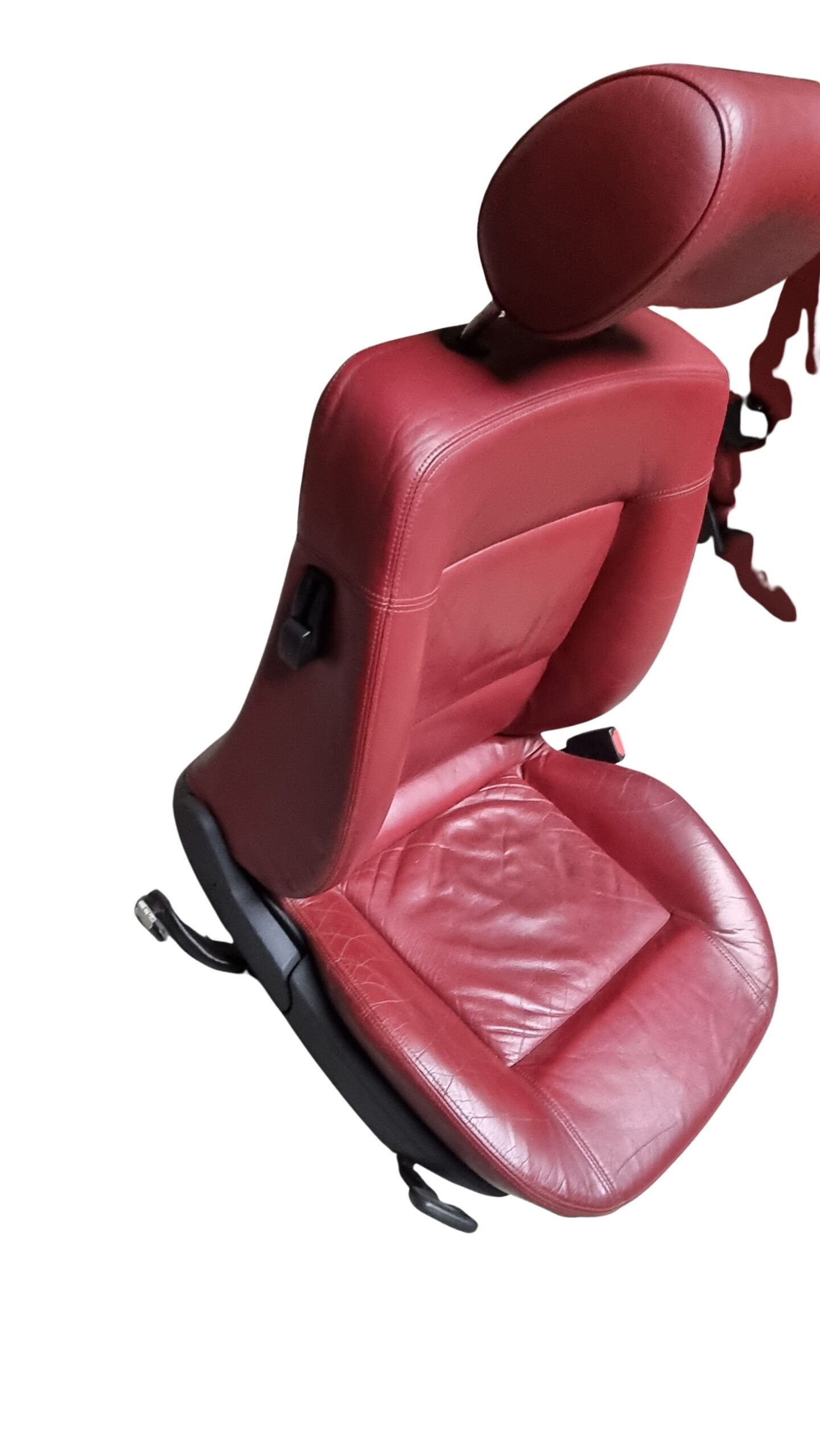 Audi 80 Cabrio Sitze Fahrerseite Beifahrerseite Leder Rot – Bild 14