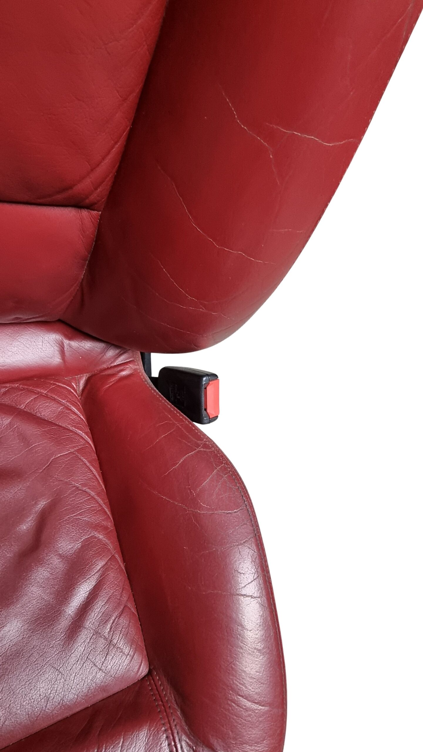 Audi 80 Cabrio Sitze Fahrerseite Beifahrerseite Leder Rot – Bild 16