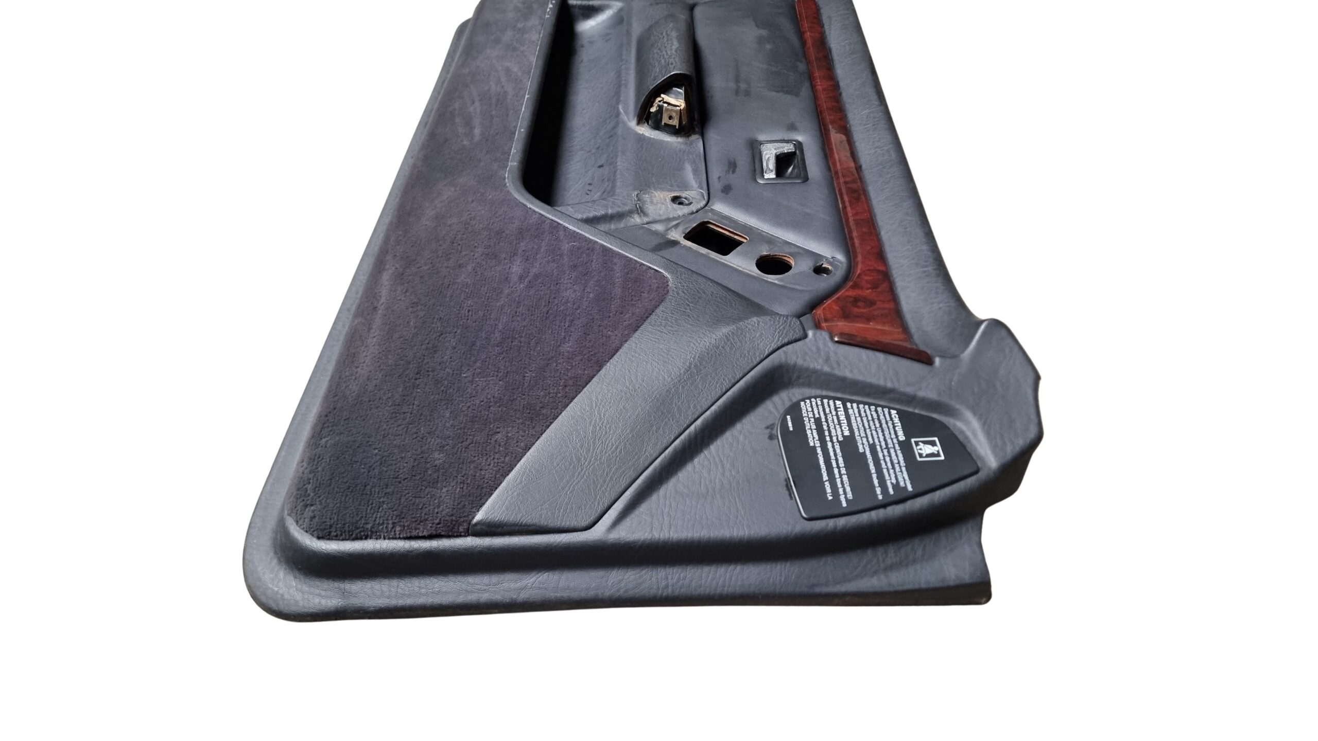 8G0867105A / 895867105L Audi 80 Cabrio Typ 89 Türverkleidung vorne Links Fahrerseite Leder Schwarz – Bild 3