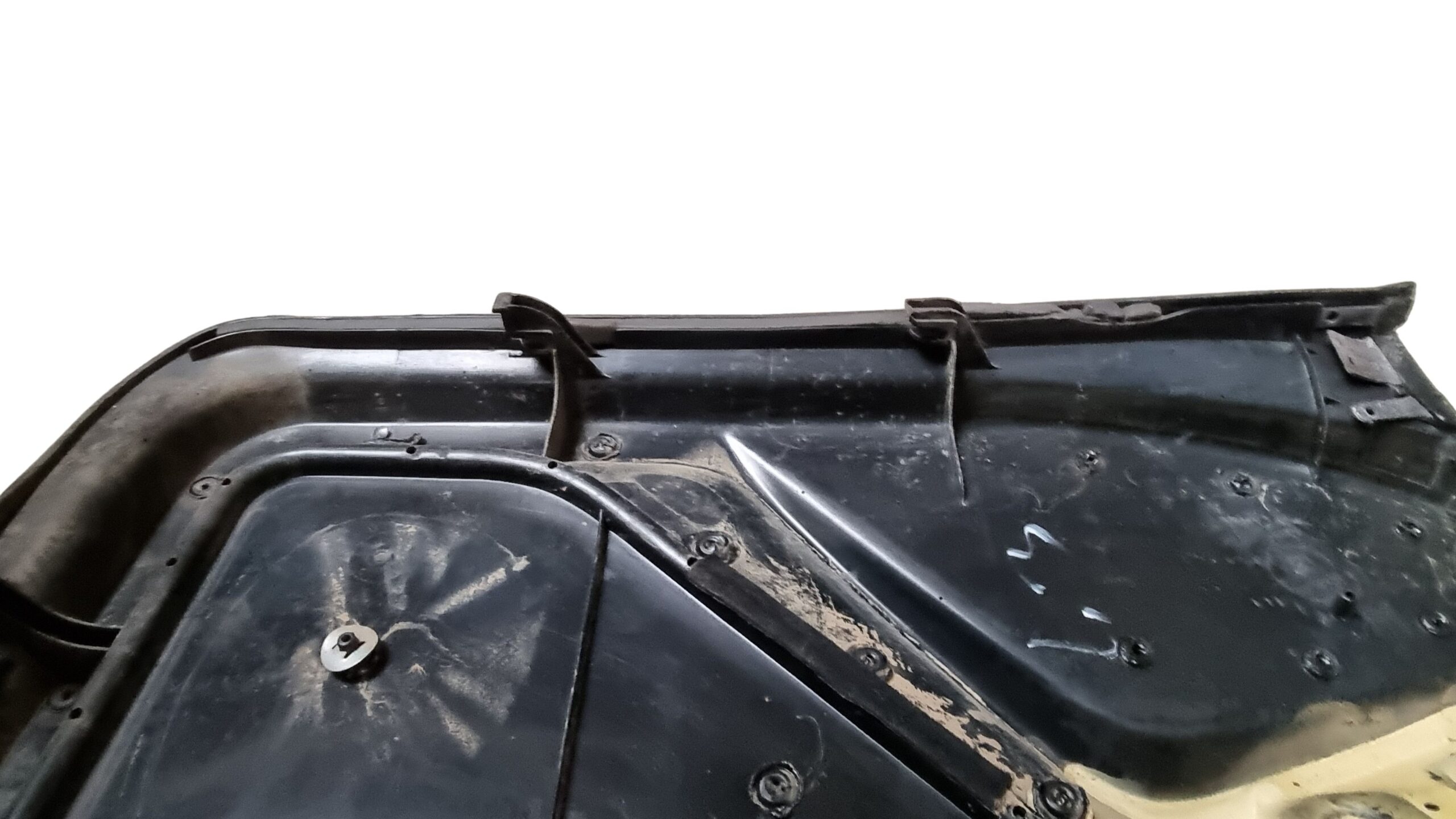 8G0867105A / 895867105L Audi 80 Cabrio Typ 89 Türverkleidung vorne Links Fahrerseite Leder Schwarz – Bild 7
