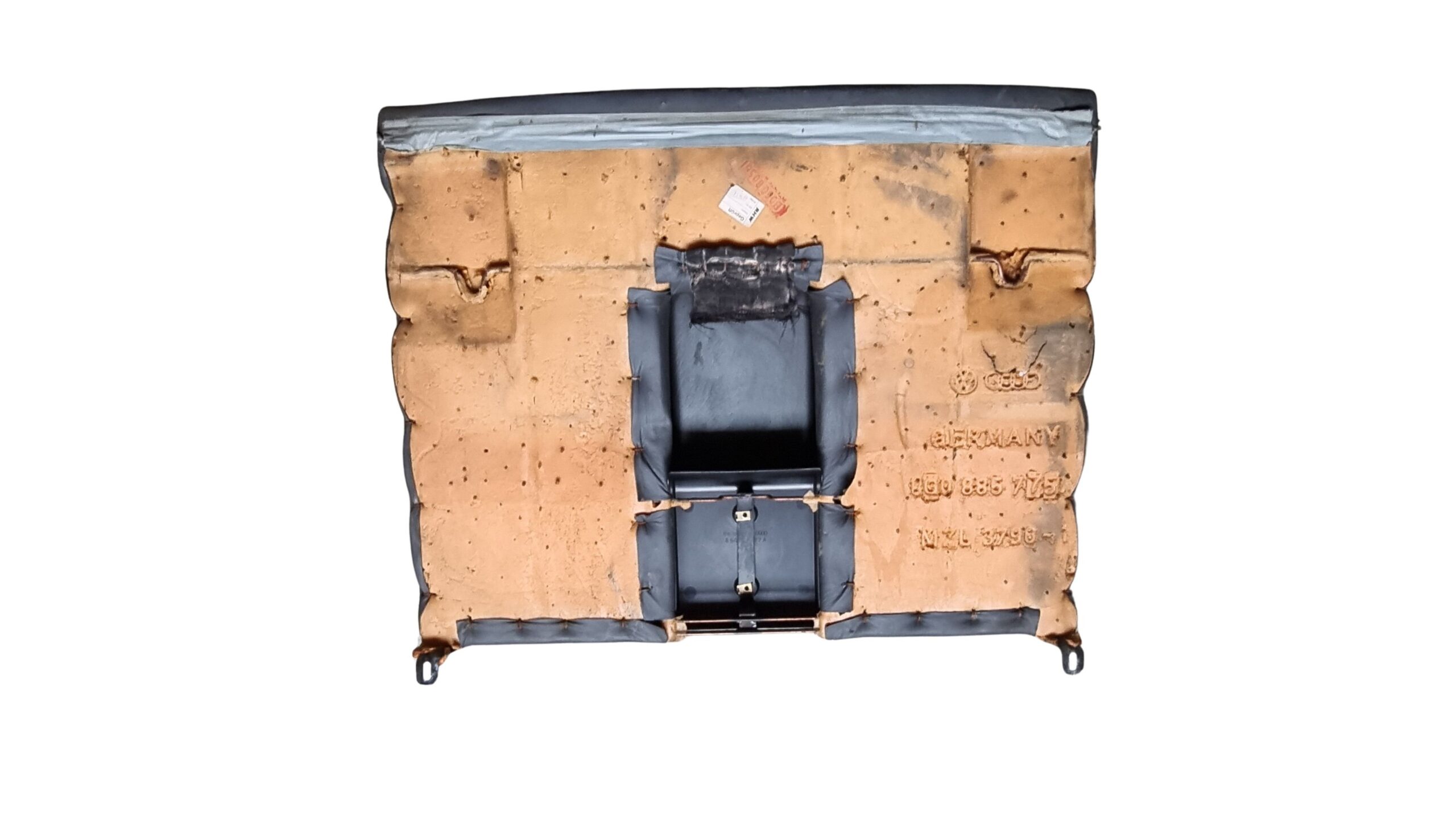 8G0885775A + 8G0885375B Audi 80 Cabrio Typ 89 Rücksitzbank Leder Anthrazit Grau dunkel – Bild 7