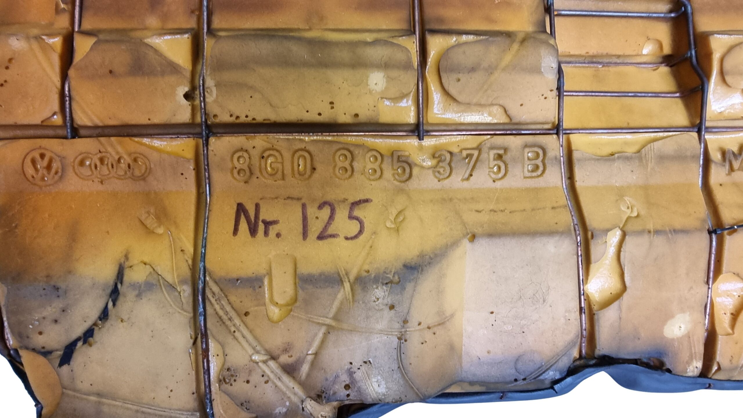 8G0885775A + 8G0885375B Audi 80 Cabrio Typ 89 Rücksitzbank Leder Anthrazit Grau dunkel – Bild 19