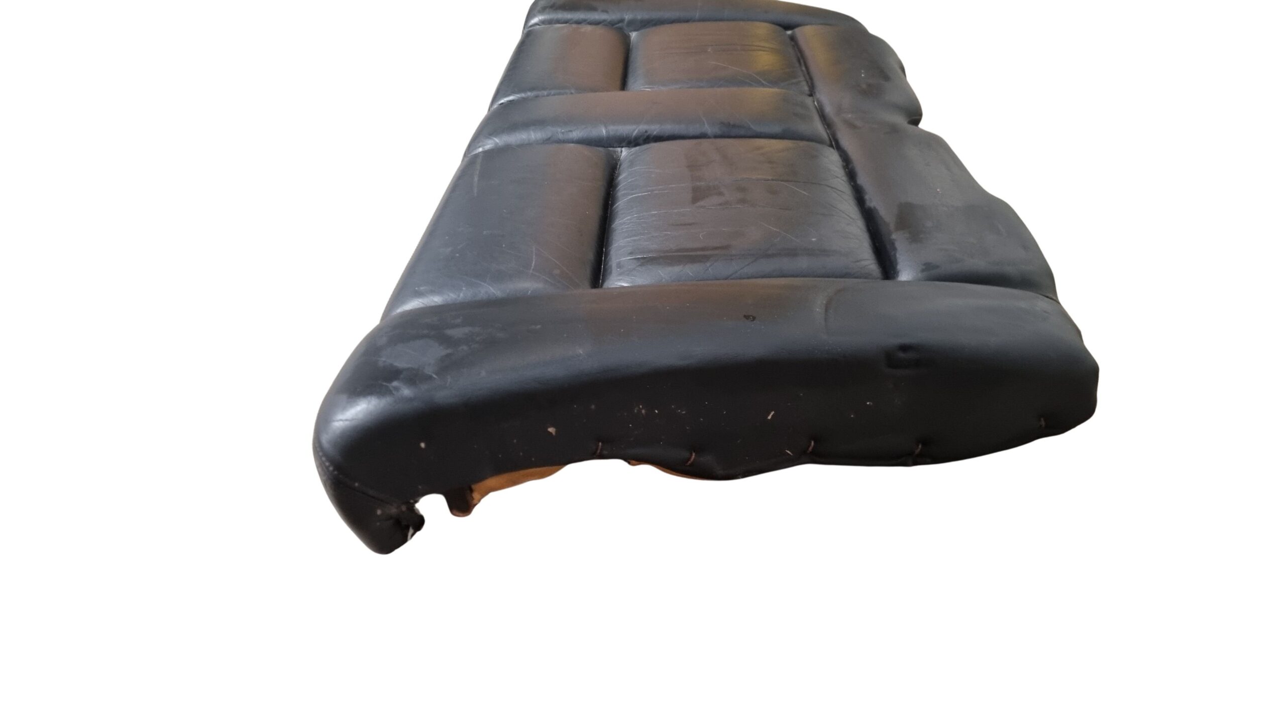 8G0885375B Audi 80 Cabrio Typ 89 Rücksitzbank Sitzfläche Leder schwarz – Bild 2