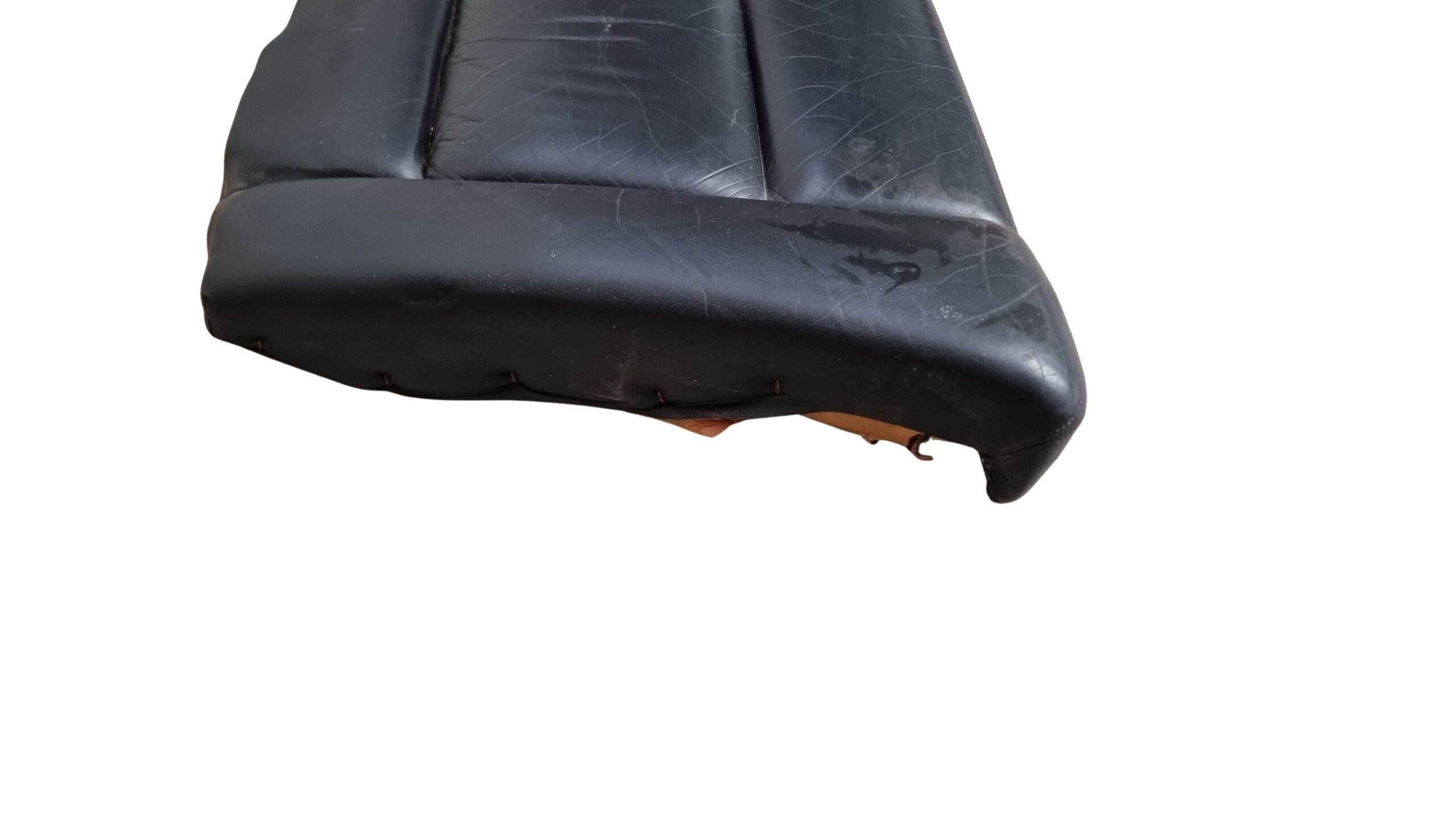 8G0885375B Audi 80 Cabrio Typ 89 Rücksitzbank Sitzfläche Leder schwarz – Bild 3