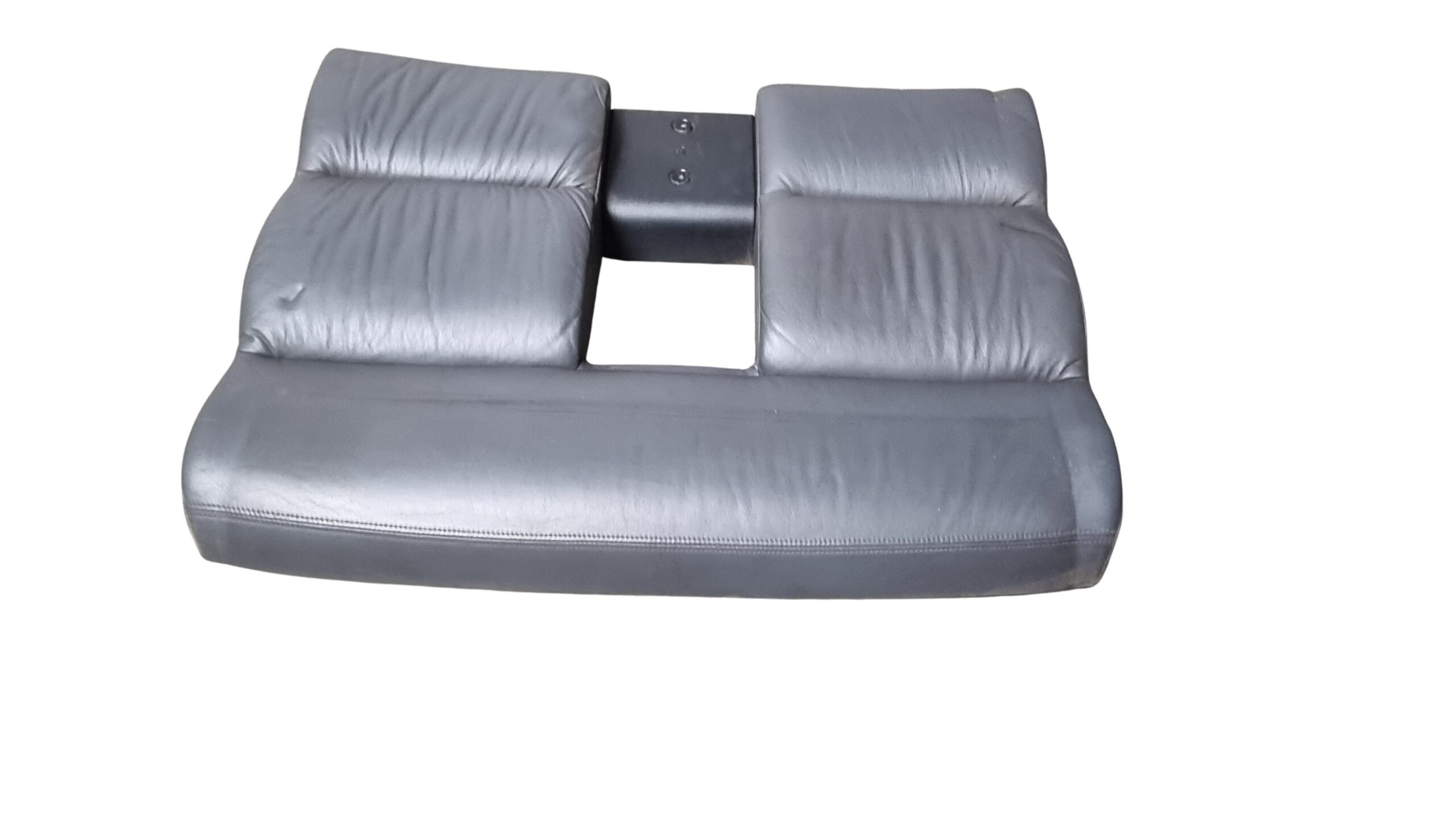 8G0885775A + 8G0885375B Audi 80 Cabrio Typ 89 Rücksitzbank Rücksitzlehne Leder Anthrazit Grau – Bild 6