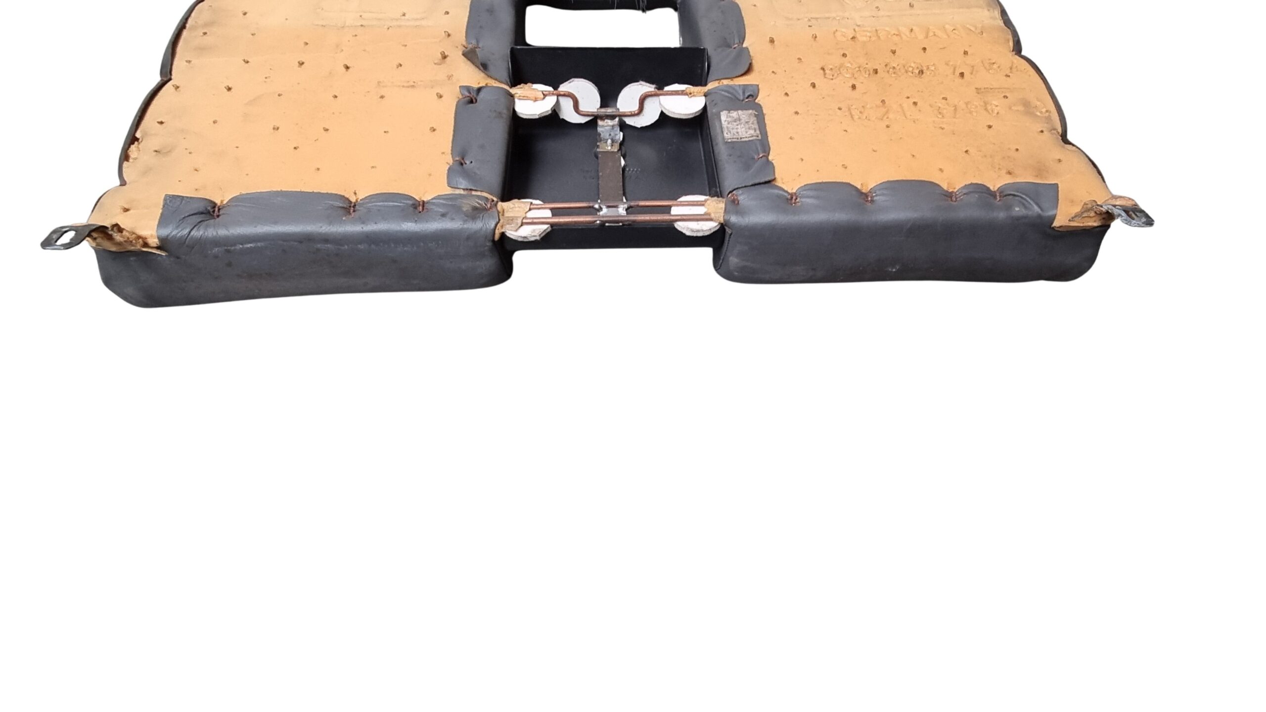 8G0885775A + 8G0885375B Audi 80 Cabrio Typ 89 Rücksitzbank Rücksitzlehne Leder Anthrazit Grau – Bild 8