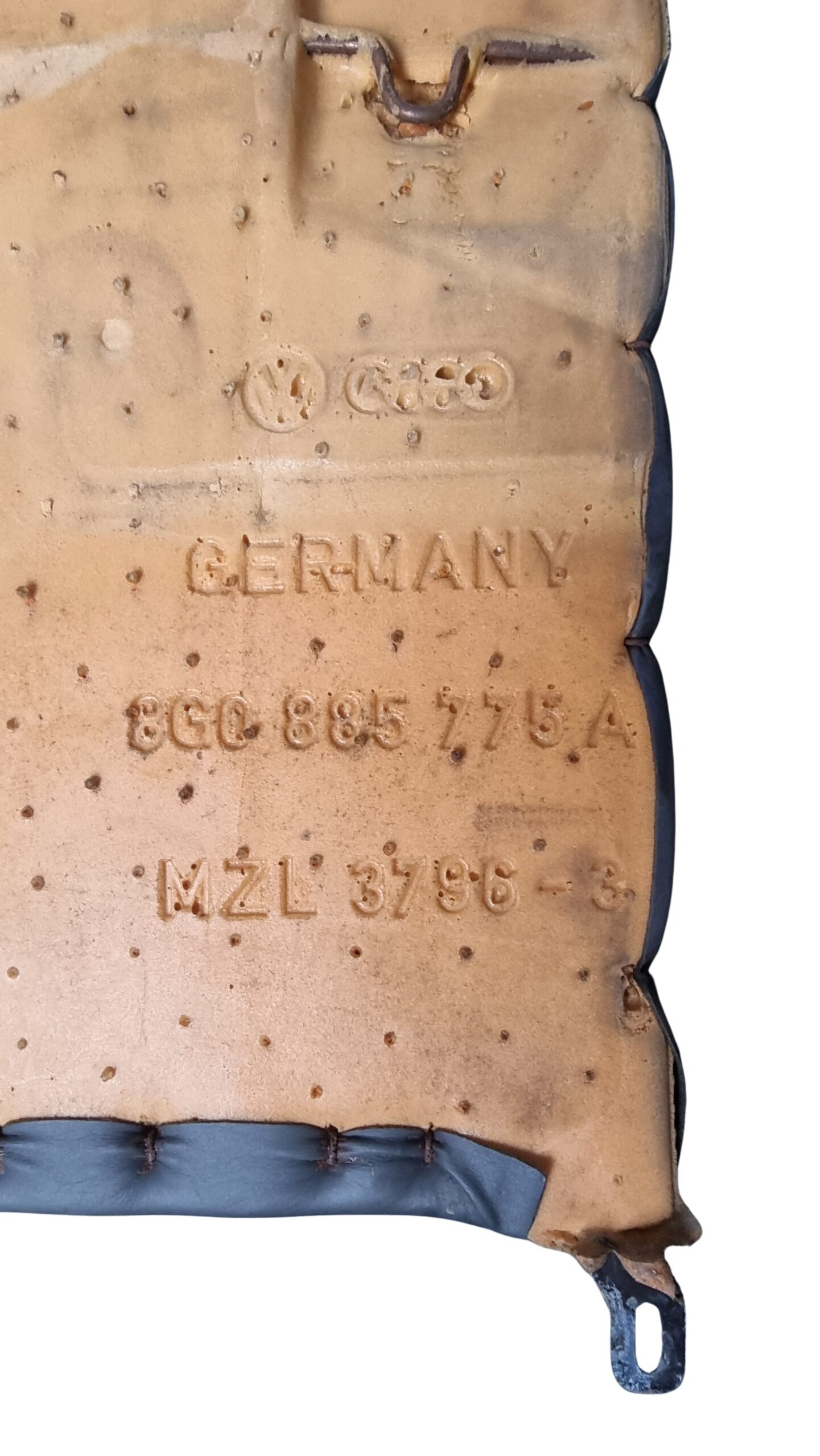 8G0885775A + 8G0885375B Audi 80 Cabrio Typ 89 Rücksitzbank Rücksitzlehne Leder Anthrazit Grau – Bild 9
