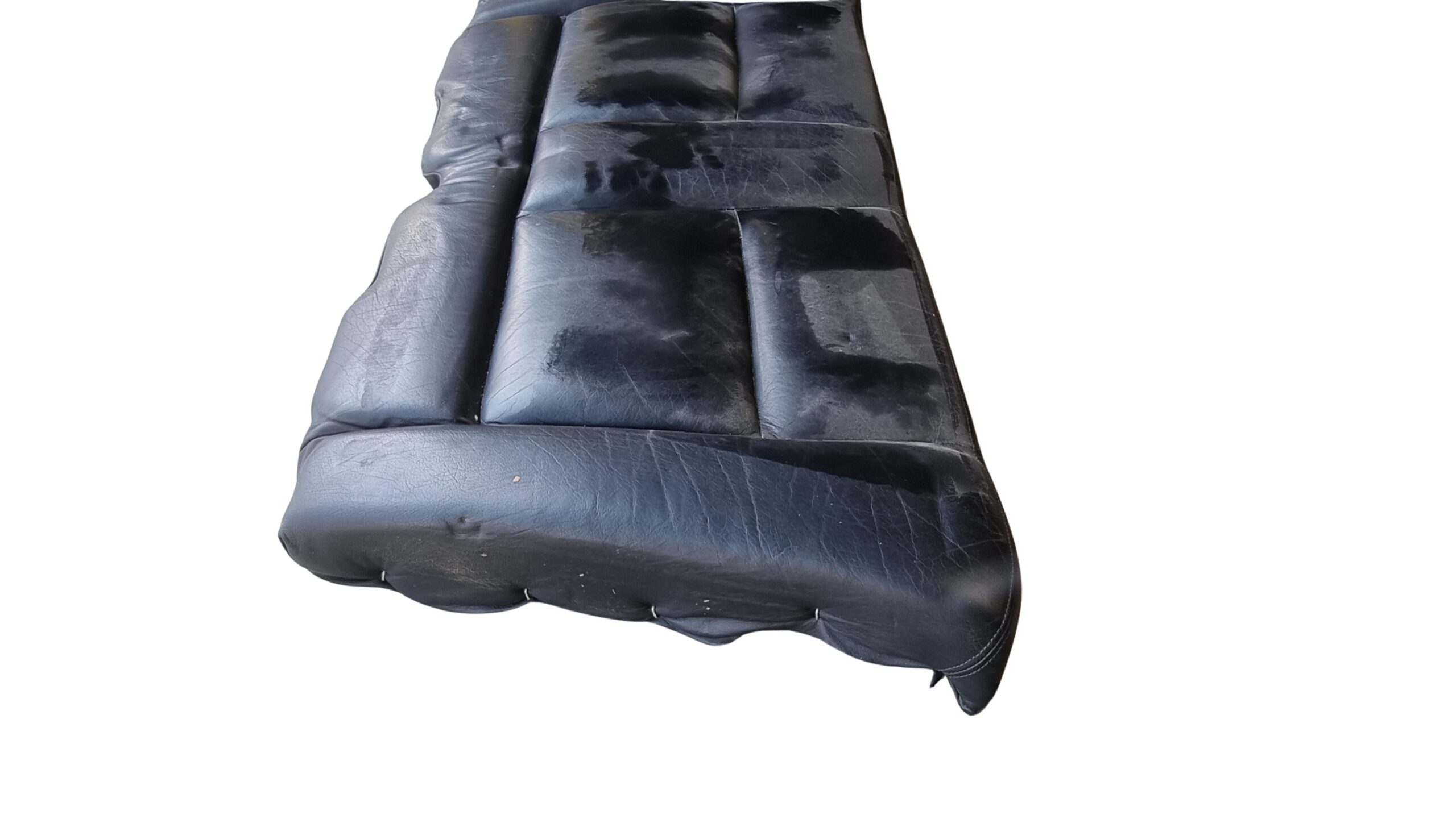 8G0885375B Audi 80 Cabrio Typ 89 Rücksitzbank Sitzfläche Leder schwarz – Bild 2