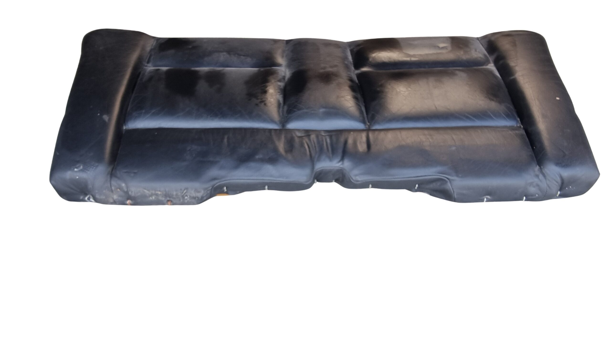 8G0885375B Audi 80 Cabrio Typ 89 Rücksitzbank Sitzfläche Leder schwarz – Bild 4