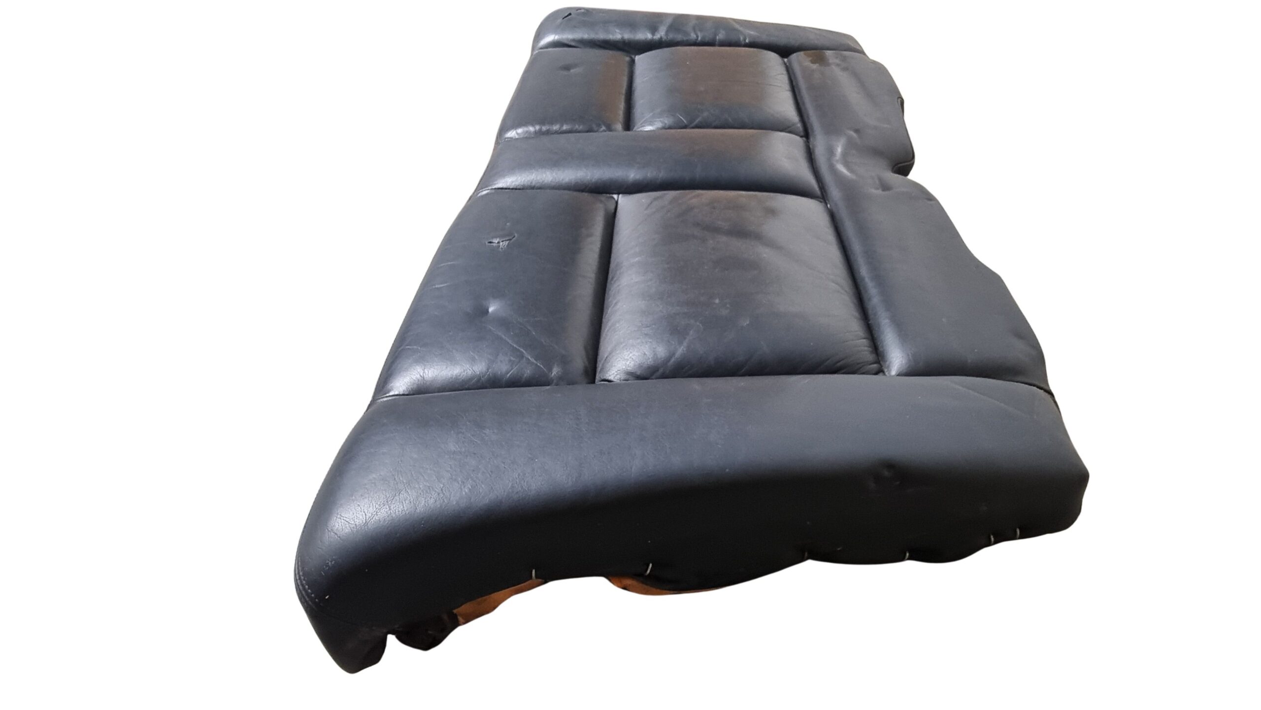 8G0885375B Audi 80 Cabrio Typ 89 Rücksitzbank Sitzfläche Leder Schwarz – Bild 2
