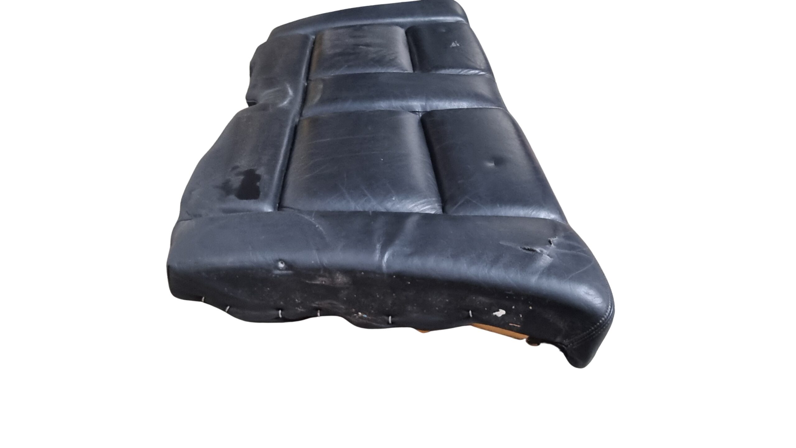 8G0885375B Audi 80 Cabrio Typ 89 Rücksitzbank Sitzfläche Leder Schwarz – Bild 3