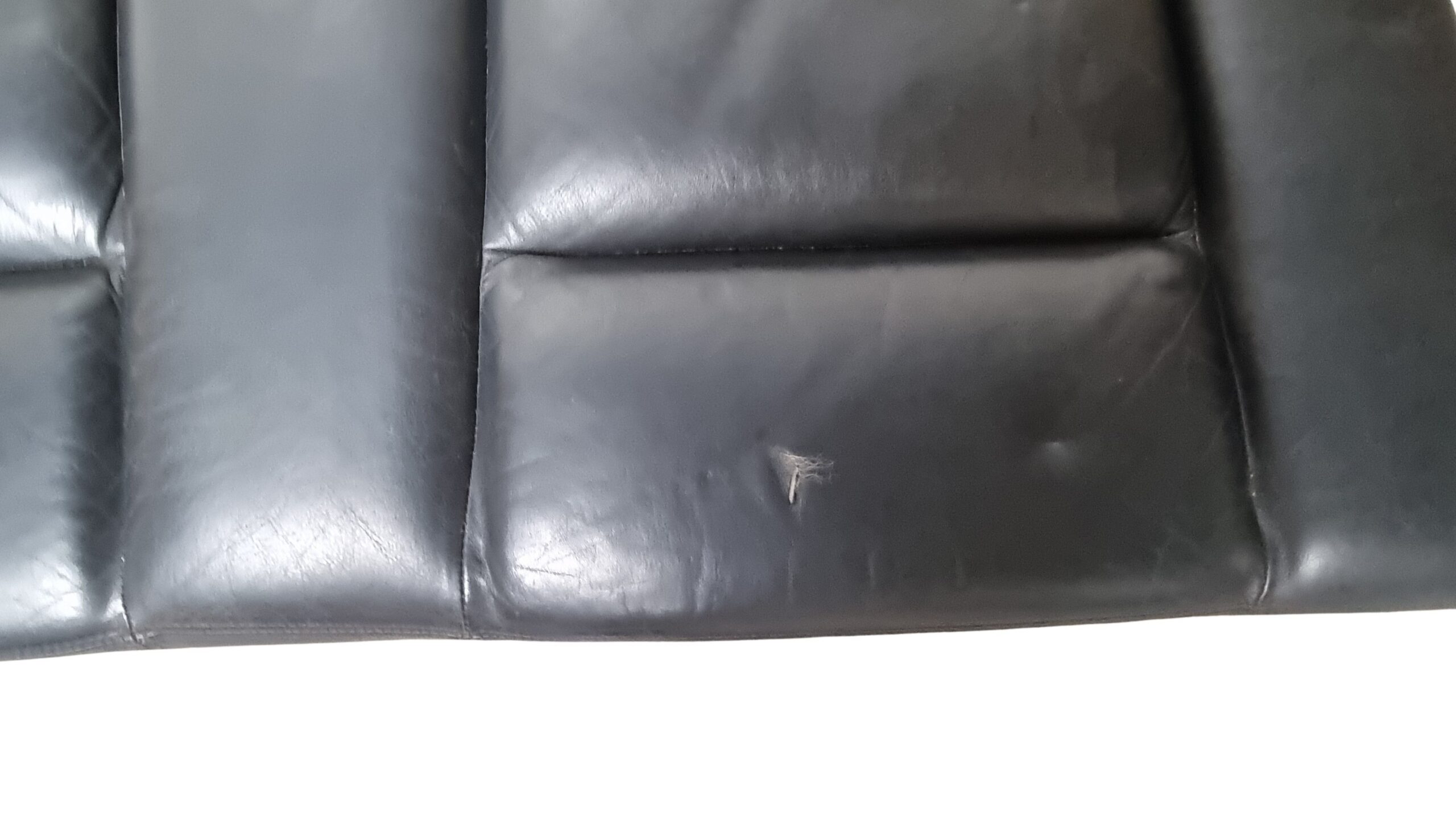 8G0885375B Audi 80 Cabrio Typ 89 Rücksitzbank Sitzfläche Leder Schwarz – Bild 7