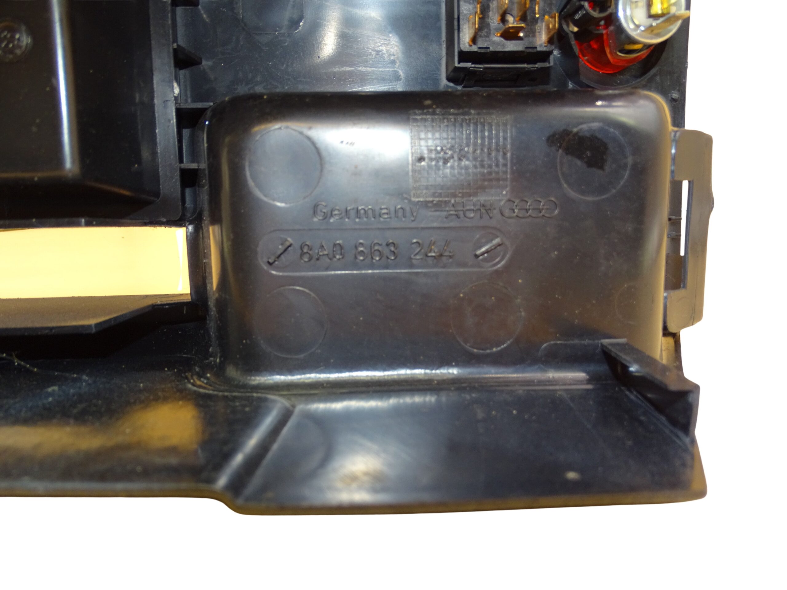 8A0863244 Audi 80 Cabrio Typ89 Mittelkonsole mit Ablagefach elektrische Fensterheber Zigarrettenanzünder B-Ware – Bild 9