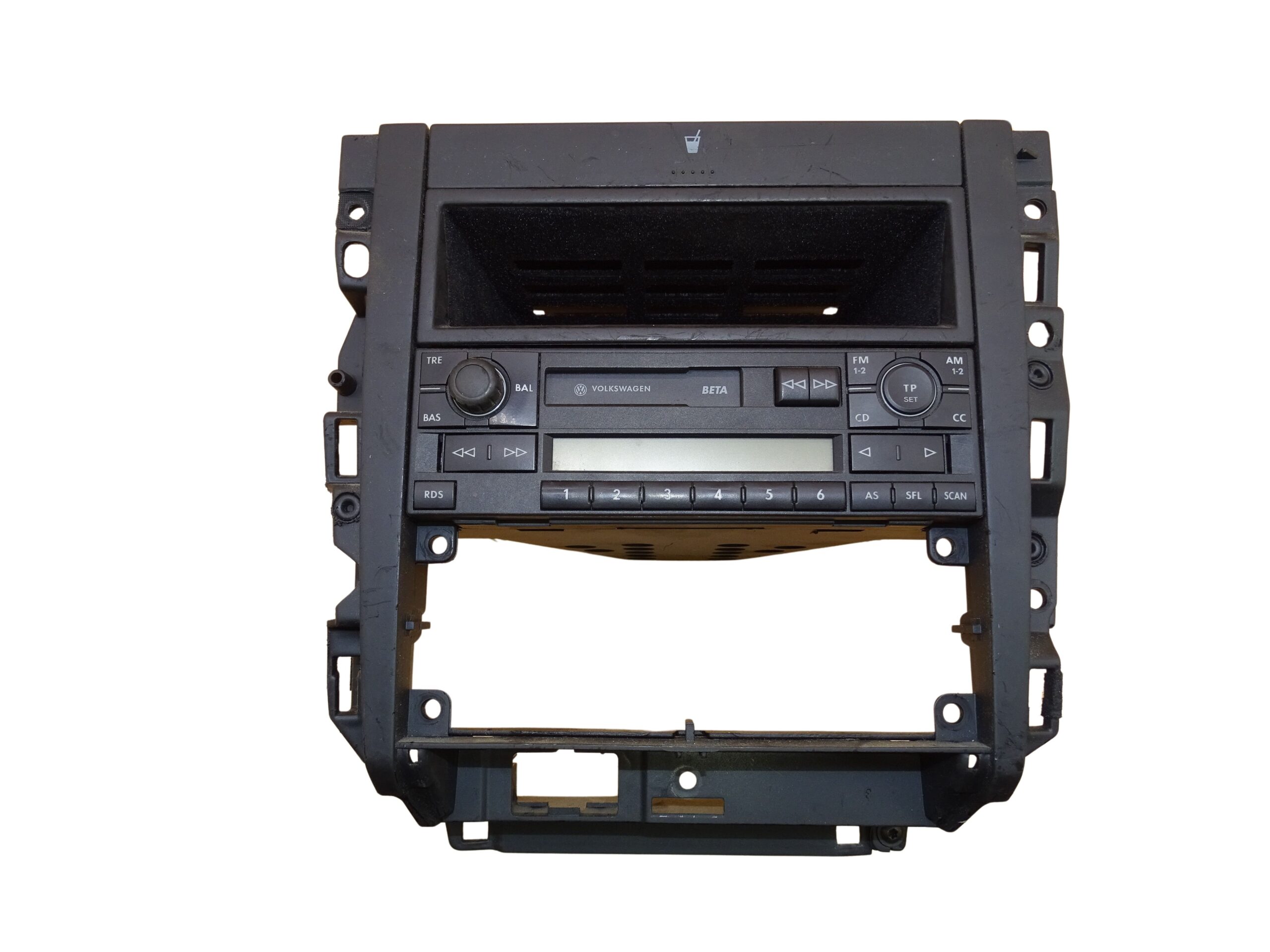 1J1858069F / 1J1858071F VW Golf 4 IV Verkleidung mit Radio Getränkehalter Becherhalter – Bild 2
