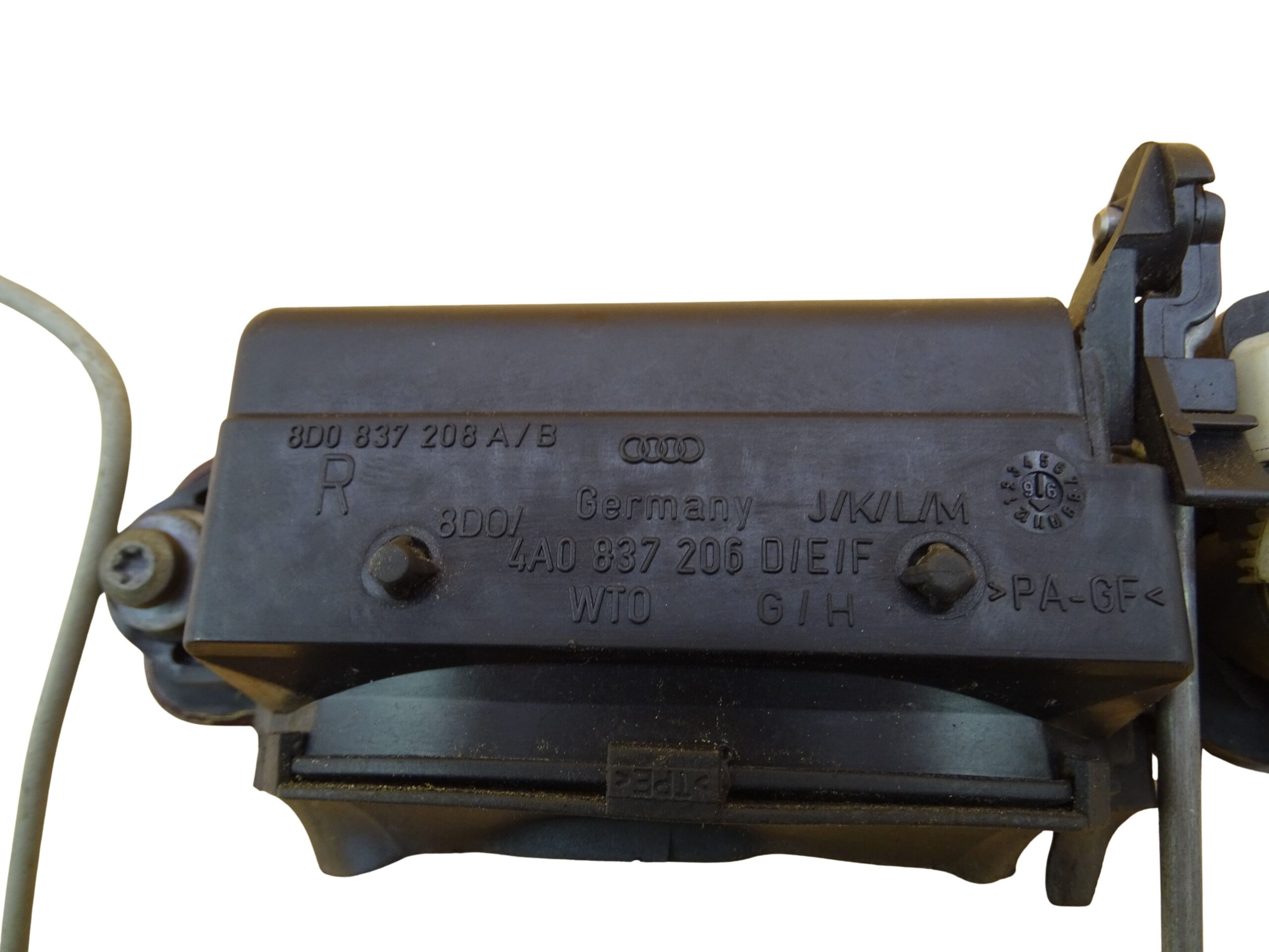 4A0837206/8D0837206A D/E/F/G/H/J/K/L/M Audi 80 90 100 Coupe Typ 89 A4 B5 Türgriff vorne rechts Bordeauxrot – Bild 3