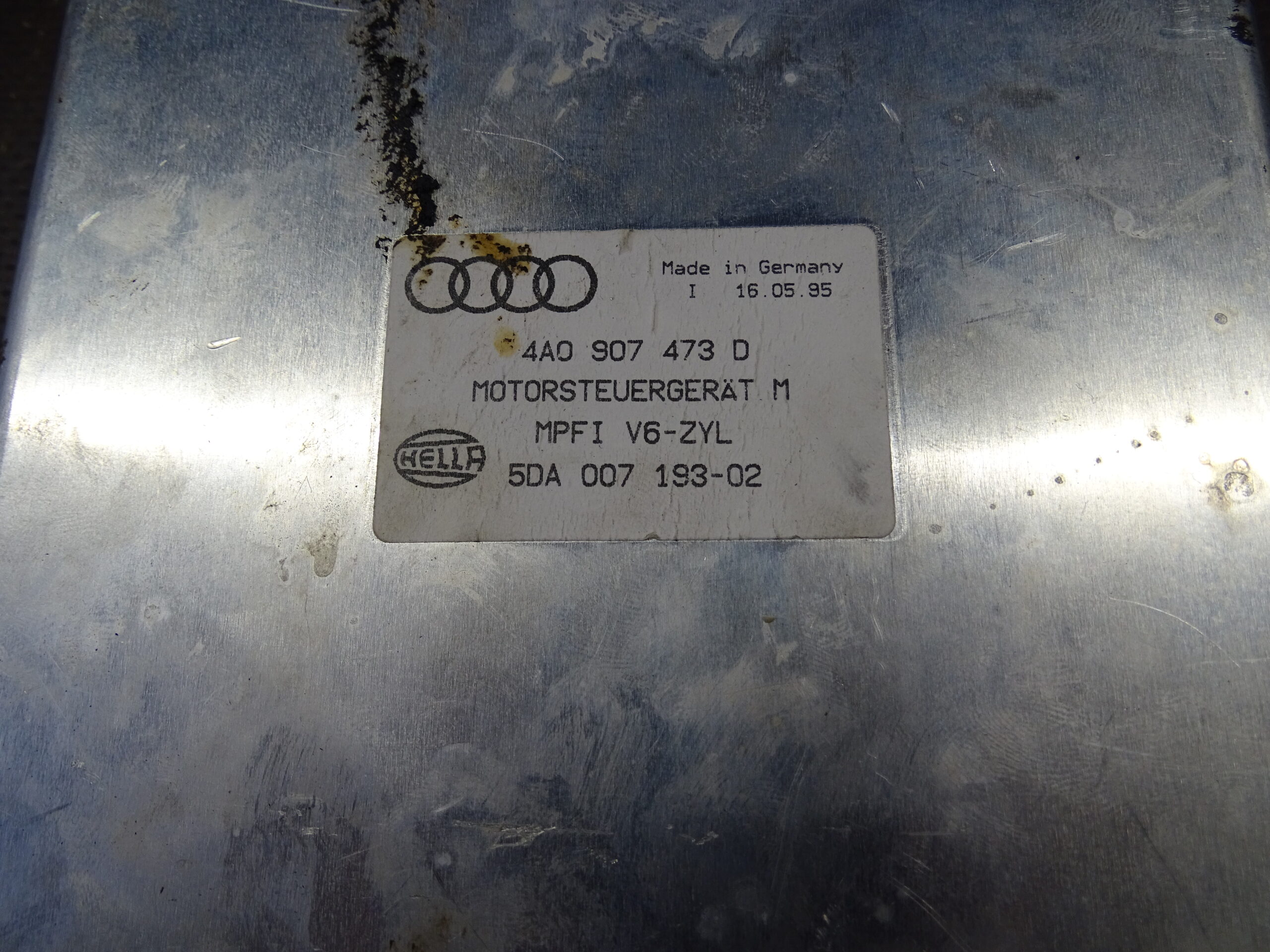 4A0907473D Audi 80 B4 Coupe Cabrio Typ89 A4 B5 A6 C4 2.6L V6 ABC Motorsteuergerät MPFI Hella – Bild 5