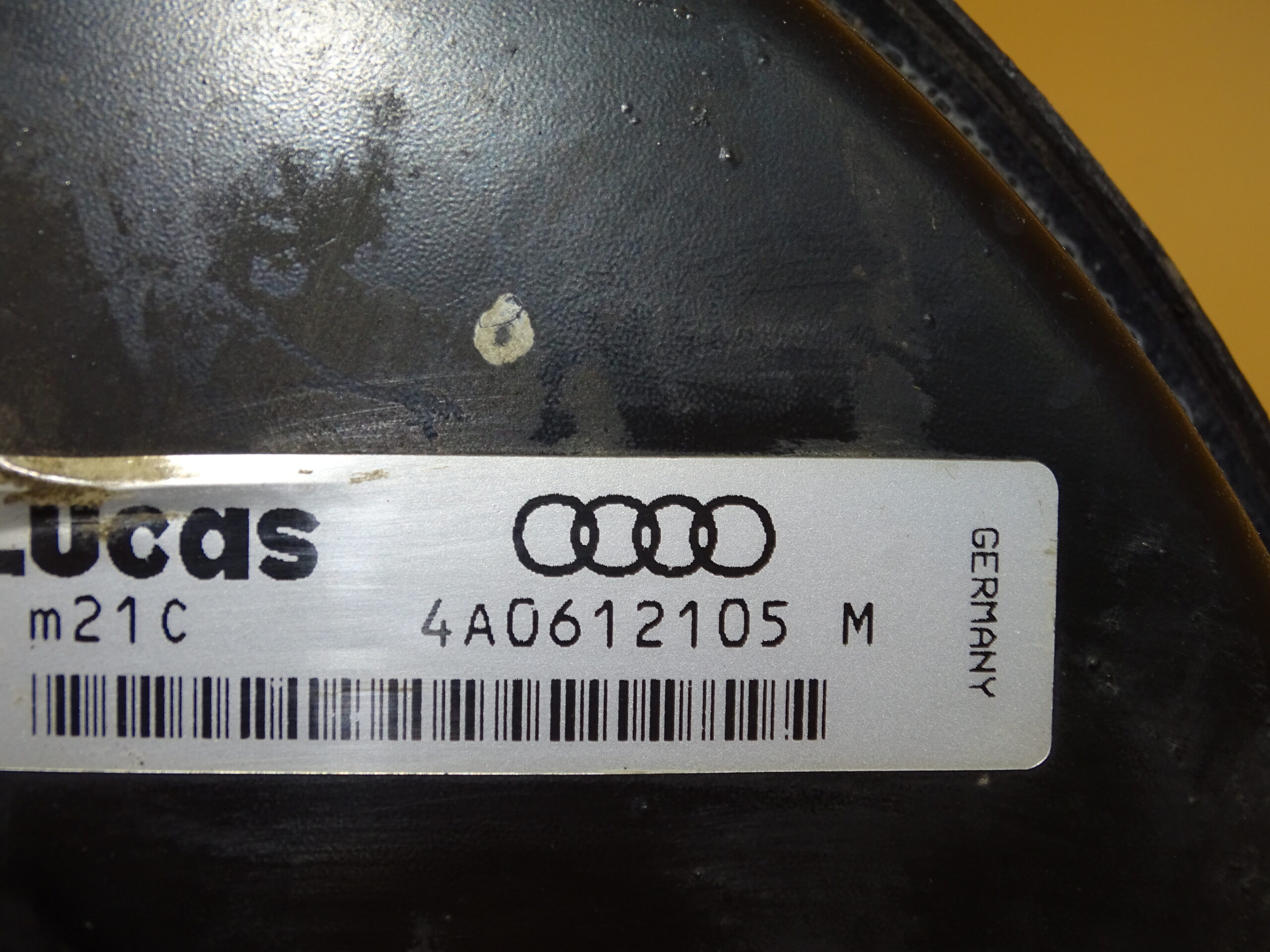4A0612105M Audi 80 B4 100 A6 C4 Bremskraftverstärker Lucas mit Ausgleichbehälter Unterdruck-Bremskraftverstärker – Bild 5