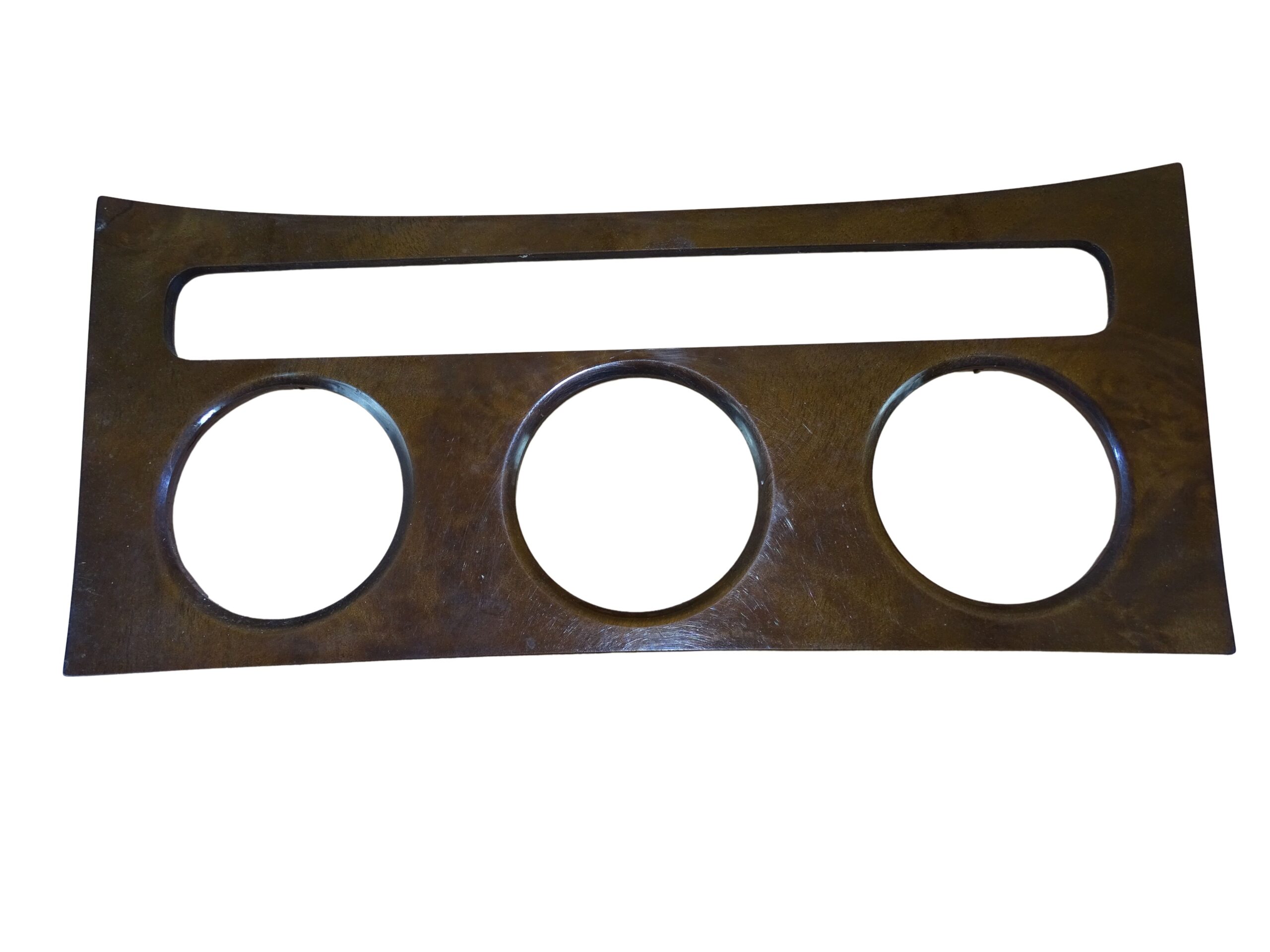 3C0863100 VW Passat 3C B6 Verkleidung Armaturenbrett Gebläseregler Abdeckung Heizung Rahmen Holzoptik – Bild 2