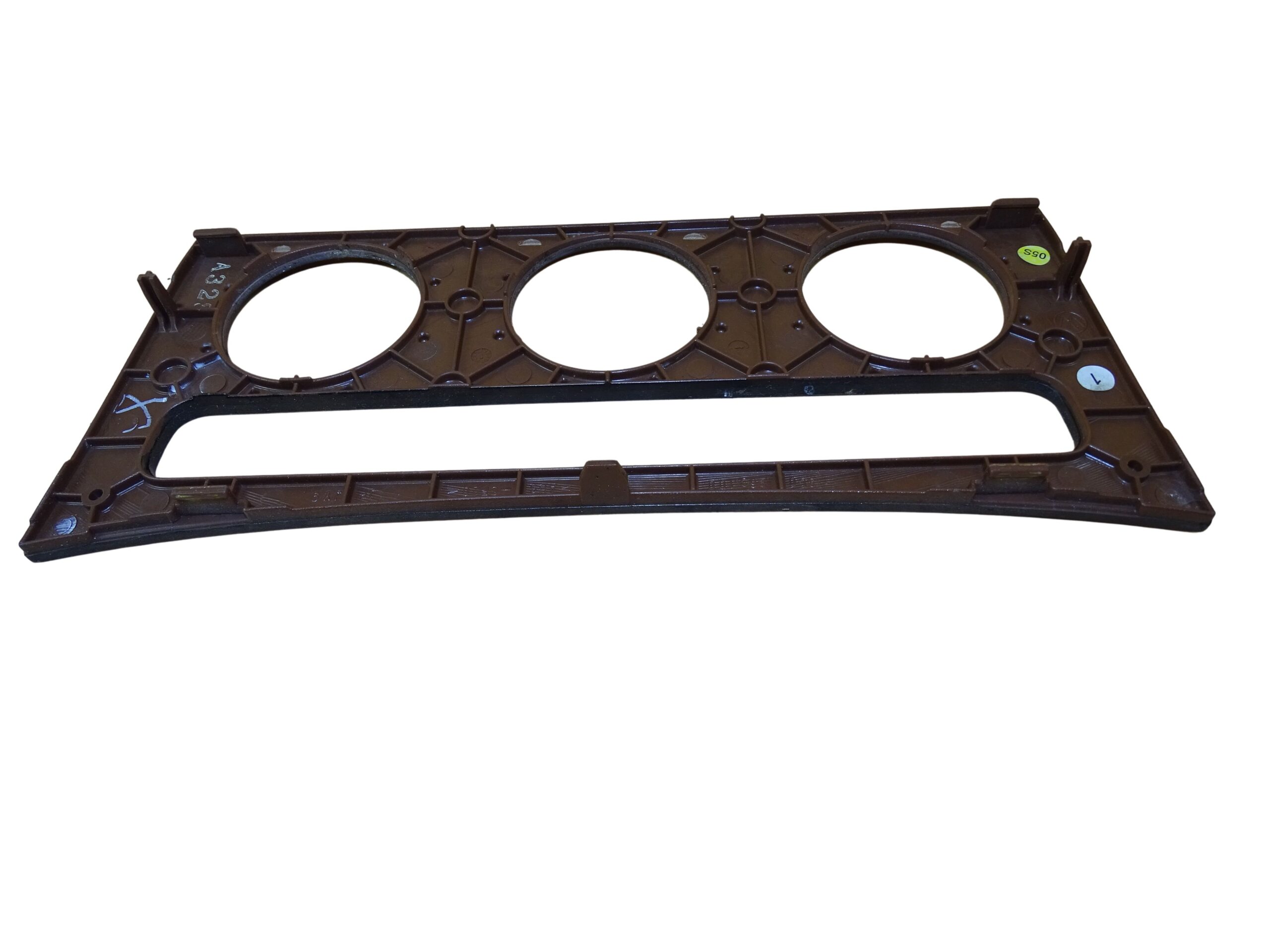 3C0863100 VW Passat 3C B6 Verkleidung Armaturenbrett Gebläseregler Abdeckung Heizung Rahmen Holzoptik – Bild 5