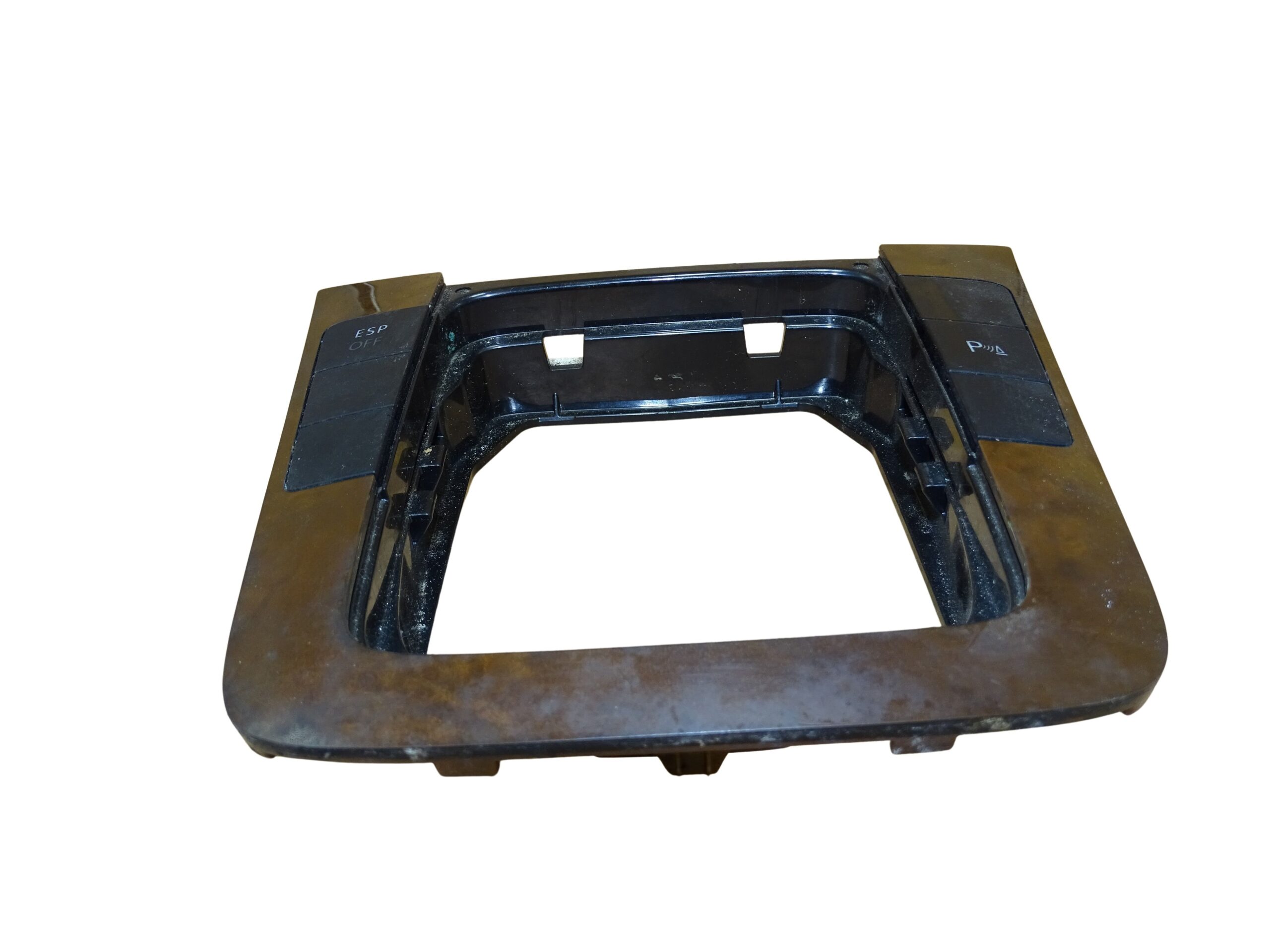 3C0864263G VW Passat 3C Rahmen Blende Verkleidung Schaltkulisse Schaltrahmen Holzoptik – Bild 4