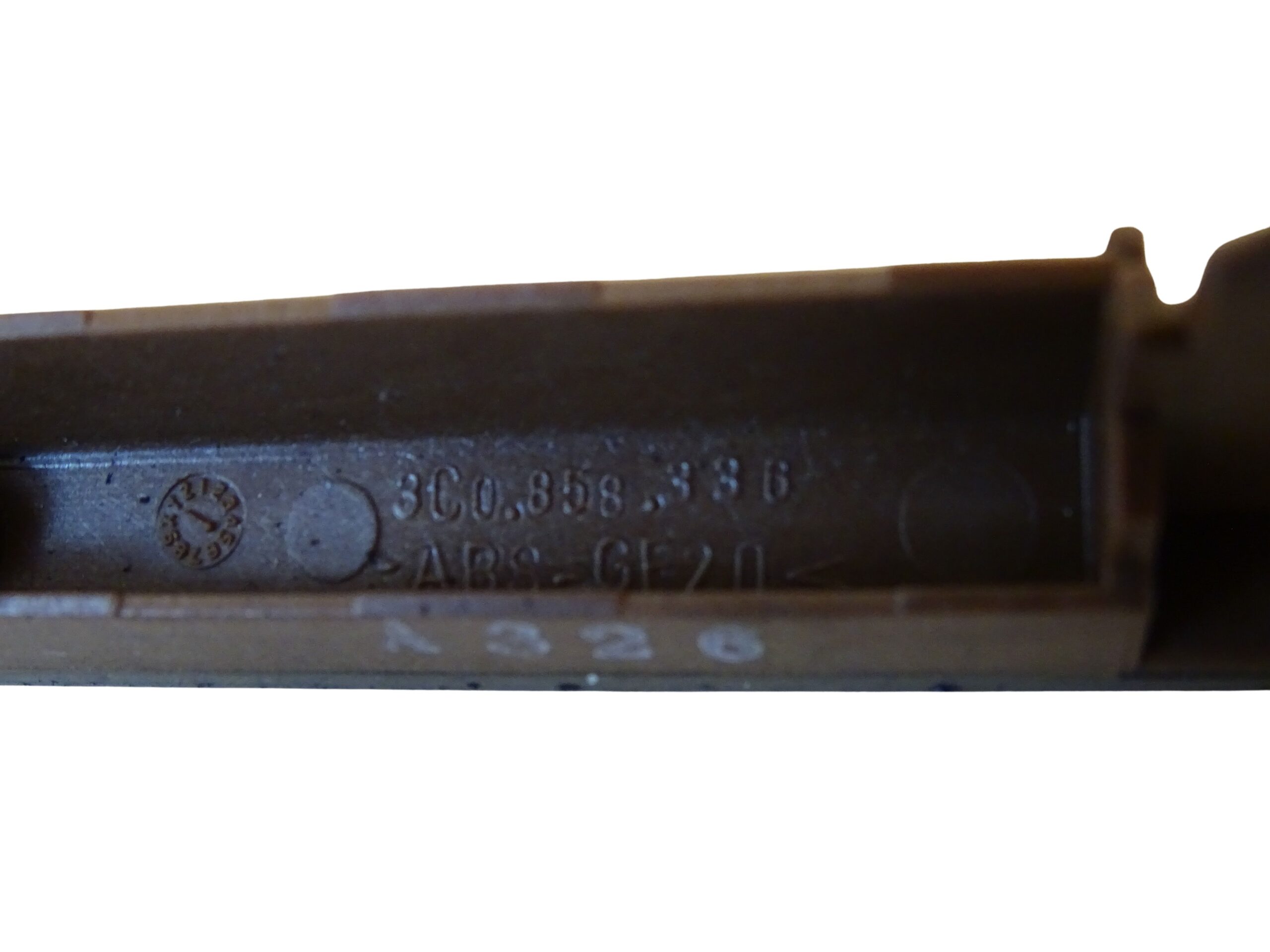 3C0858336 VW Passat 3C Rahmen Blende Verkleidung Zierleiste vorne rechts Armaturenbrett Handschuhfach Holzoptik – Bild 5