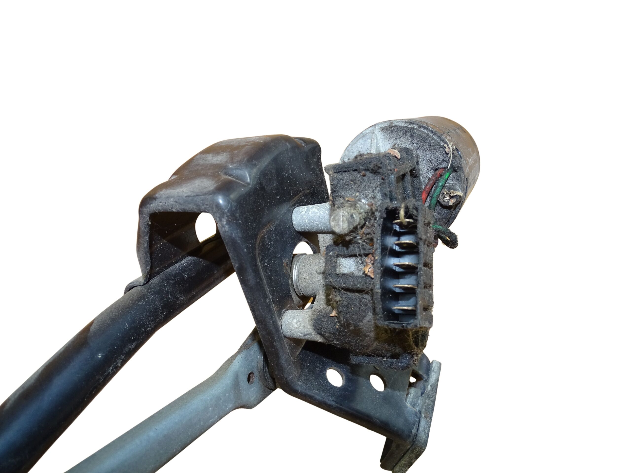 893955332 Audi 80 90 S2 B4 Aufnahme Scheibenwischer Wischermechanismus Wischergestänge mit Motor Vorne – Bild 2