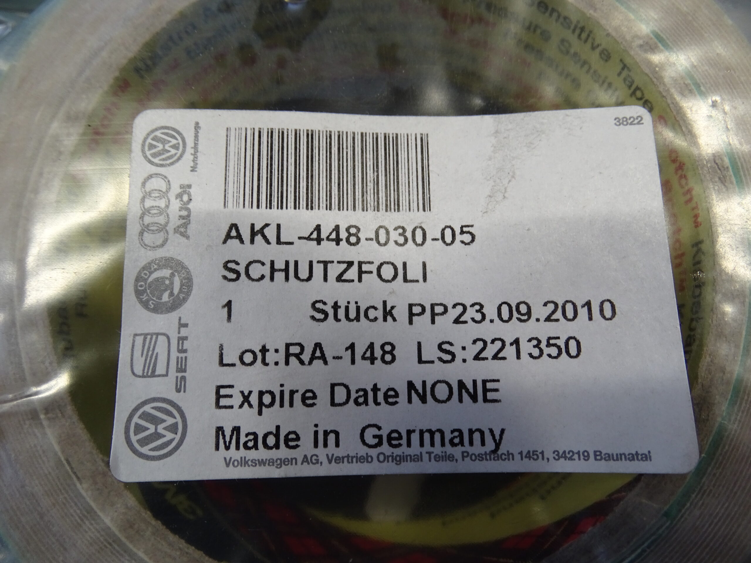 AKL-448-030-05/AKL44803005 Original Audi VW Seat Skoda Schutzfolie 5000X30X0,36 Neu – Bild 3