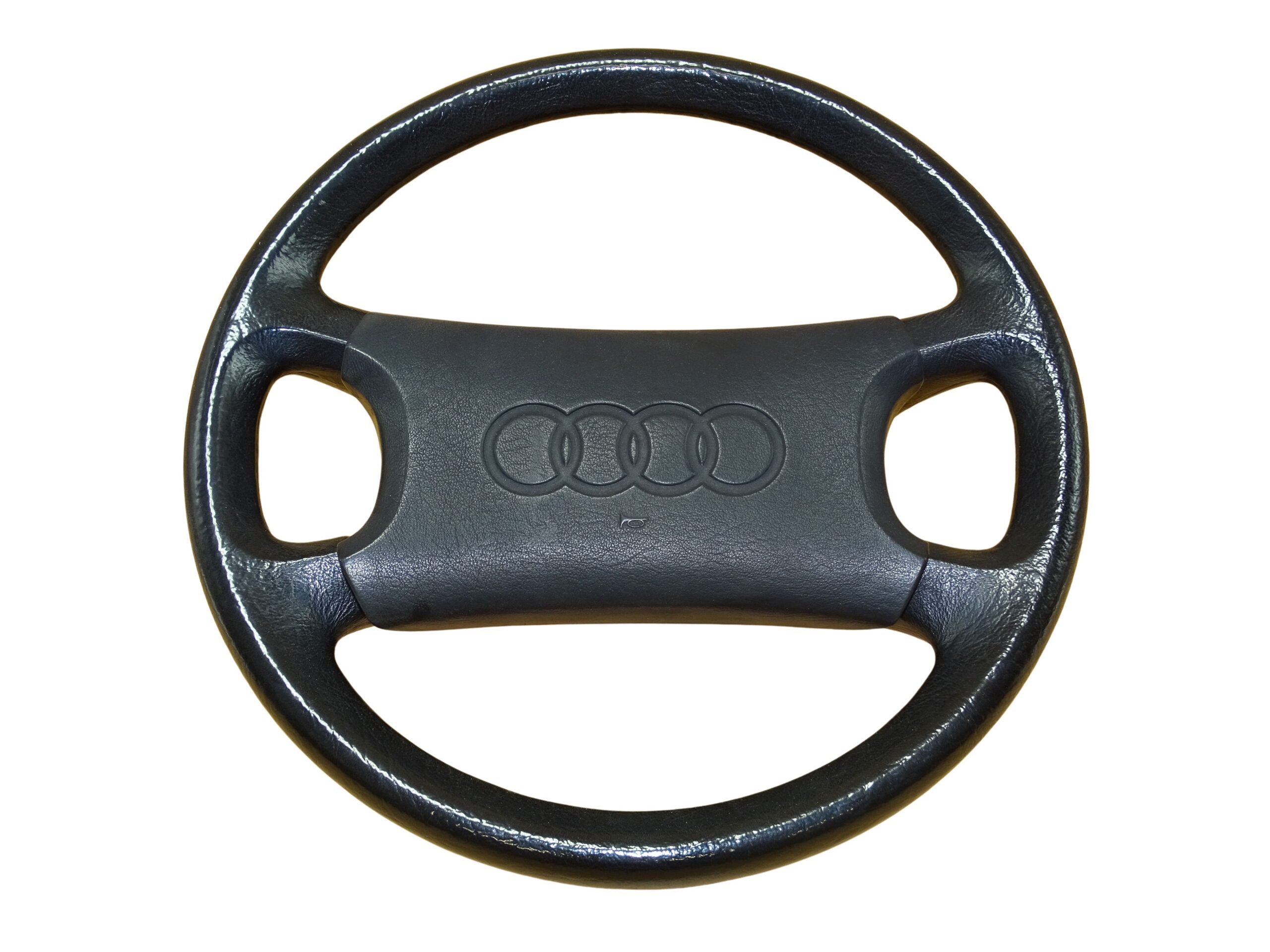 893419091F+893951525 Audi 80 90 100 200 B3 B4 S2 C3 4-Speichen Lenkrad Kunstleder – Bild 5