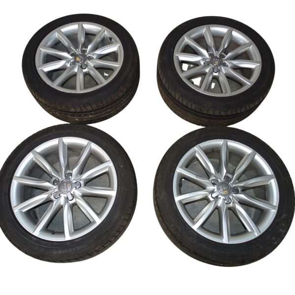4F0601025BN Audi A4 S4 A6 S6 Alufelgen Silber 8 x 18 Zoll 5x112 Lochkreis ET 38 Goodyear Efficient Gr/P 245/45 R18