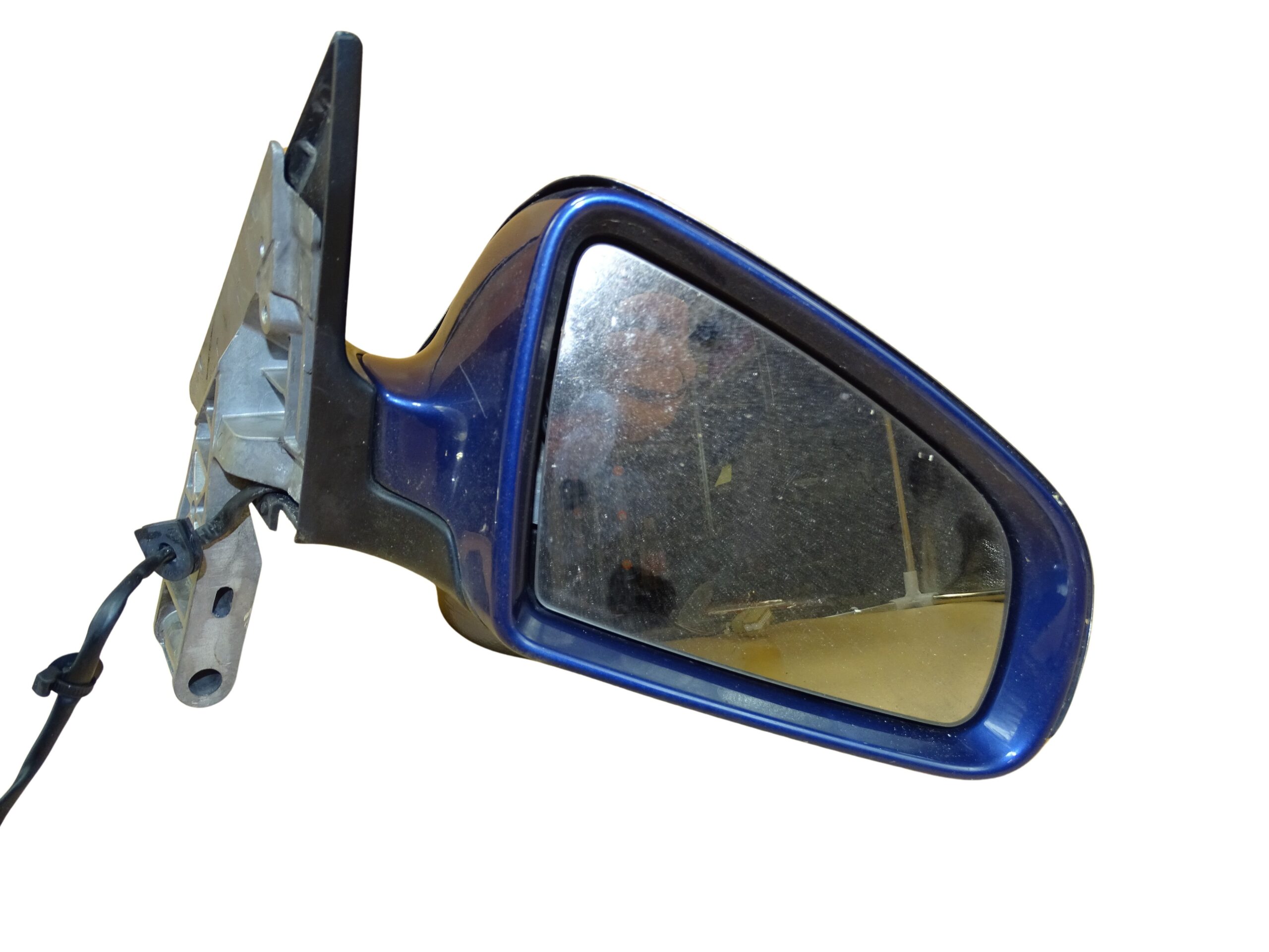 8E1858532 Audi A4 S4 Cabrio B6 B7 Außenspiegel Elektrisch Verstellbar Vorne Rechts Blau / Chrom – Bild 2