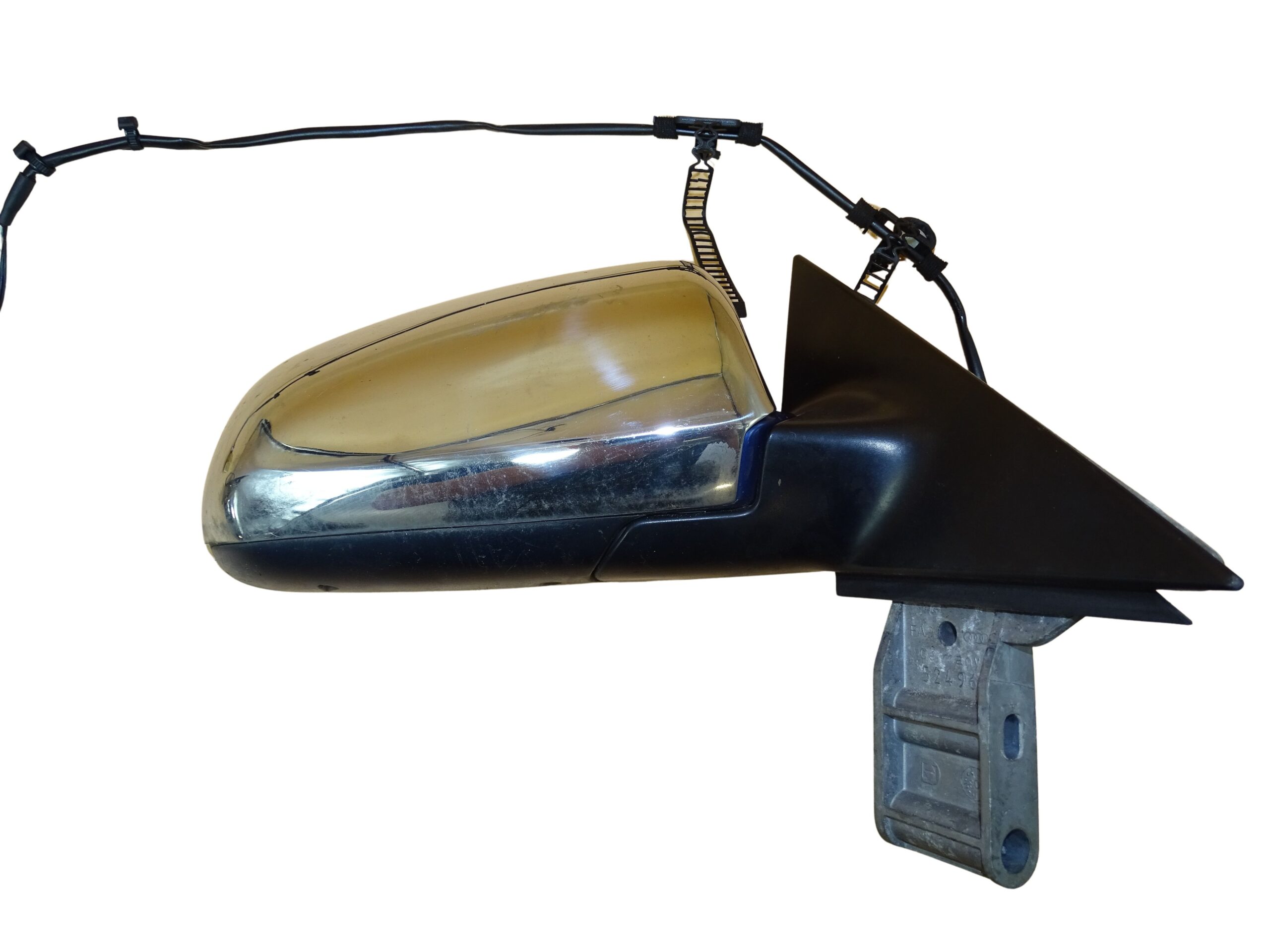 8E1858532 Audi A4 S4 Cabrio B6 B7 Außenspiegel Elektrisch Verstellbar Vorne Rechts Blau / Chrom – Bild 3