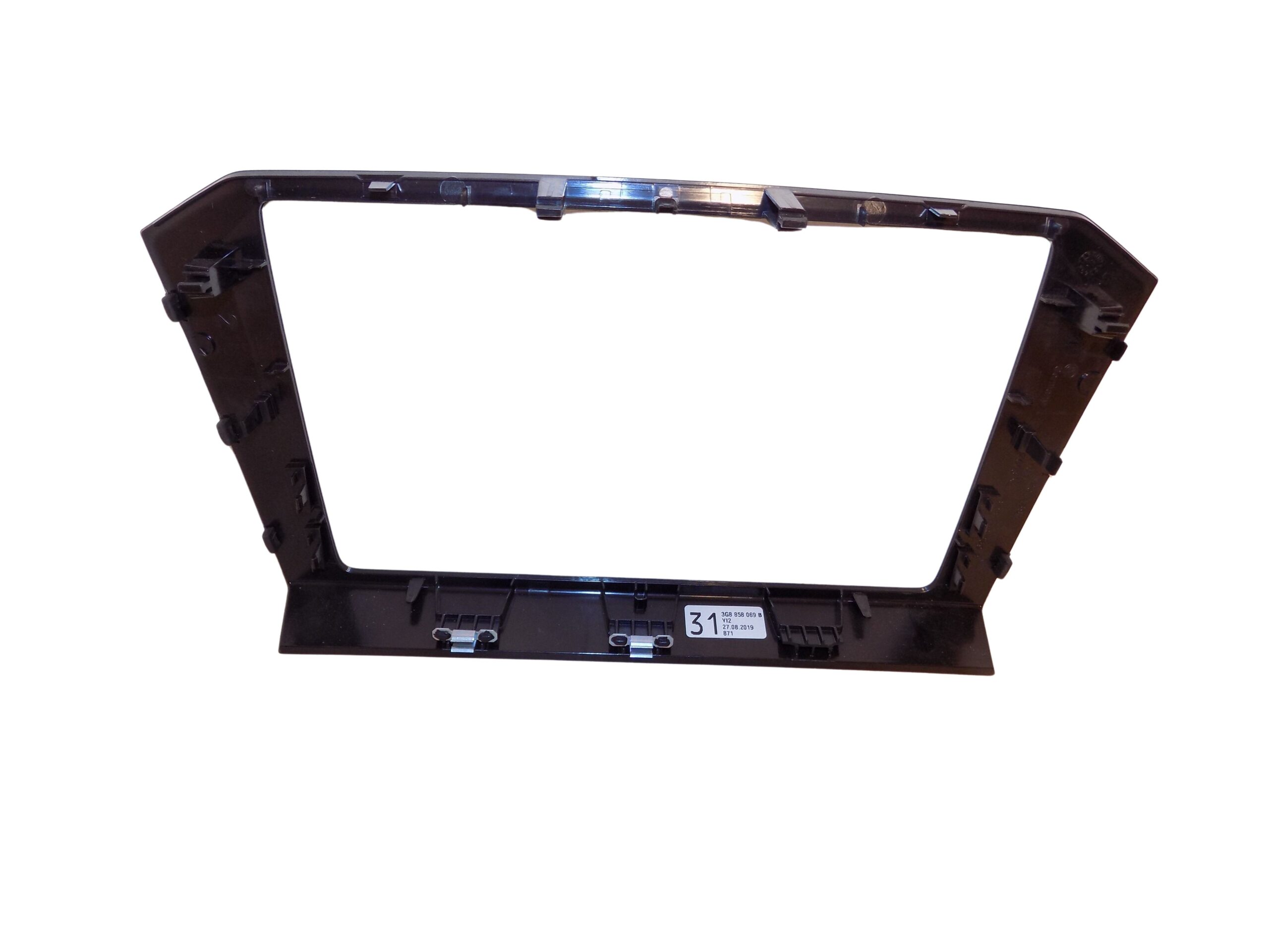 3G8858069B VW Passat B8 Arteon Radiobildschirmrahmen Verkleidung Einbaurahmen Schwarz Glänzend – Bild 5