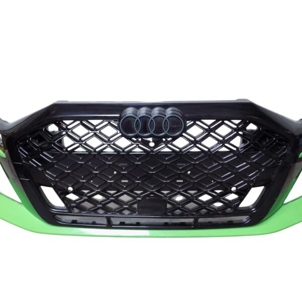 8Y0807725A + 8Y0853651AG Audi RS3 8Y Stoßstange Wabengitter Front Bumper vorne Kyakami Grün 4378 (Farbcode:LZ6A)