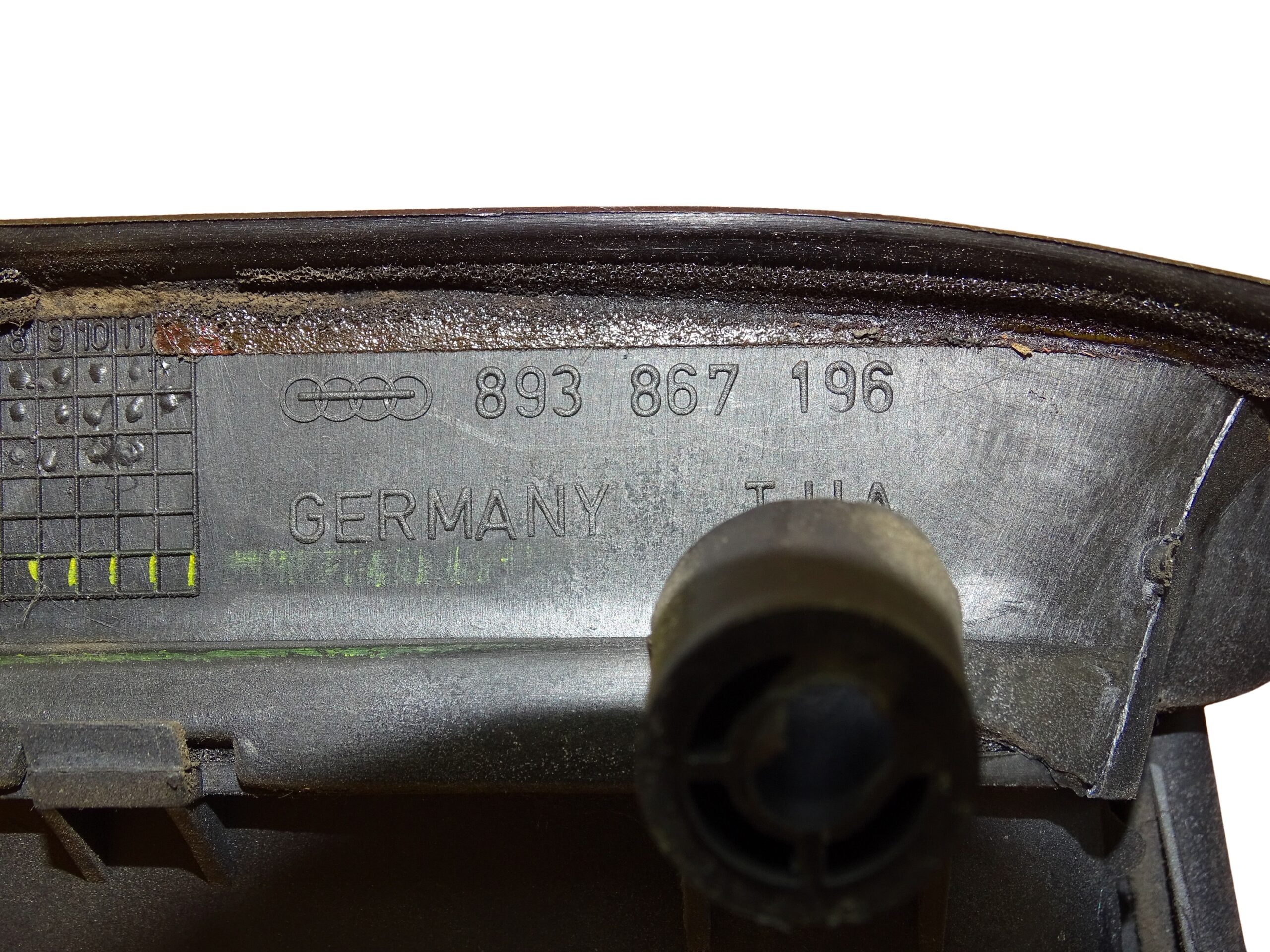 893867172+893867196 Audi 80 90 Typ 89 B4 Griffschale Komplett Vorne Rechts schwarz – Bild 2