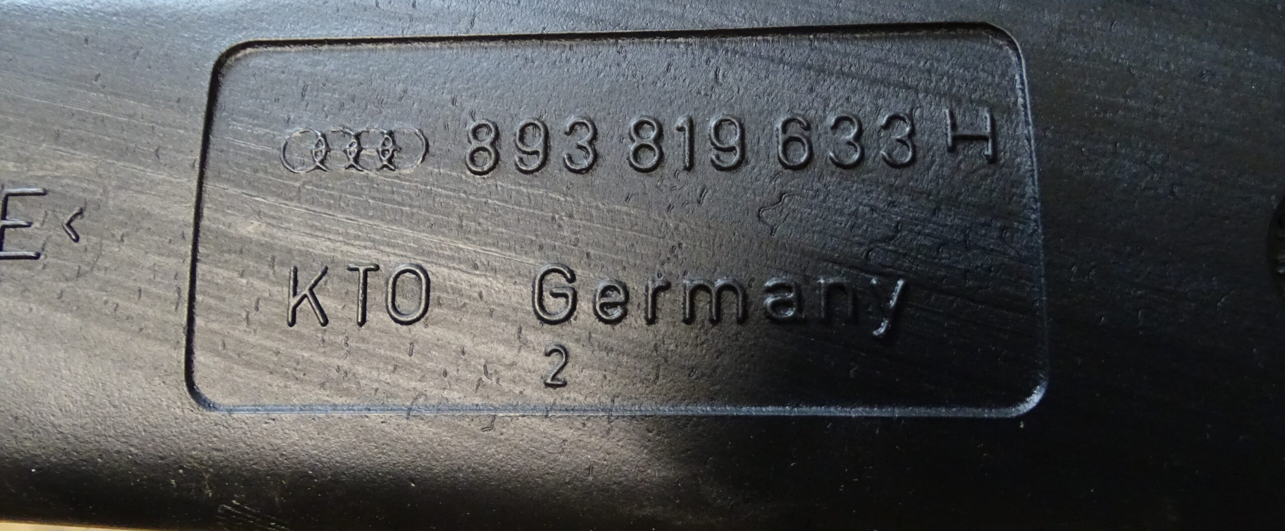 893819633H Audi 80 90 B4 Coupe Luftversorgungstunnels Ladeluftleitung Luftleitung (Kabine) Lufttunnel – Bild 6