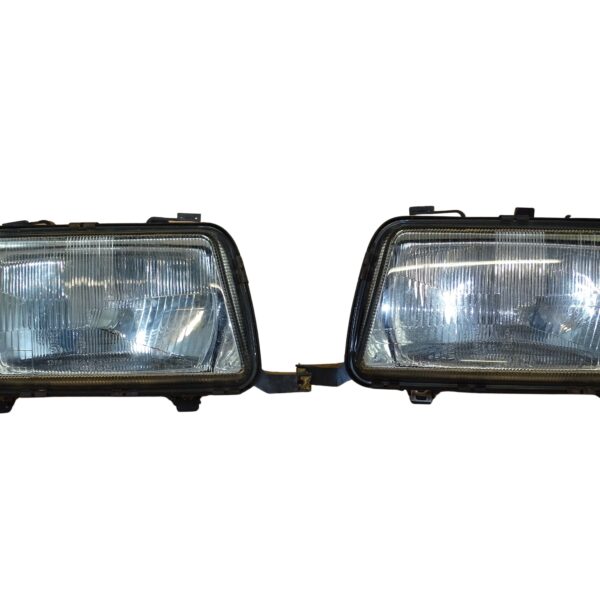 893941029H+893941030H Original Audi 80 Typ 89 Hauptscheinwerfer-Set Scheinwerfer Links + Rechts Halogen Streuscheibe aus Glas