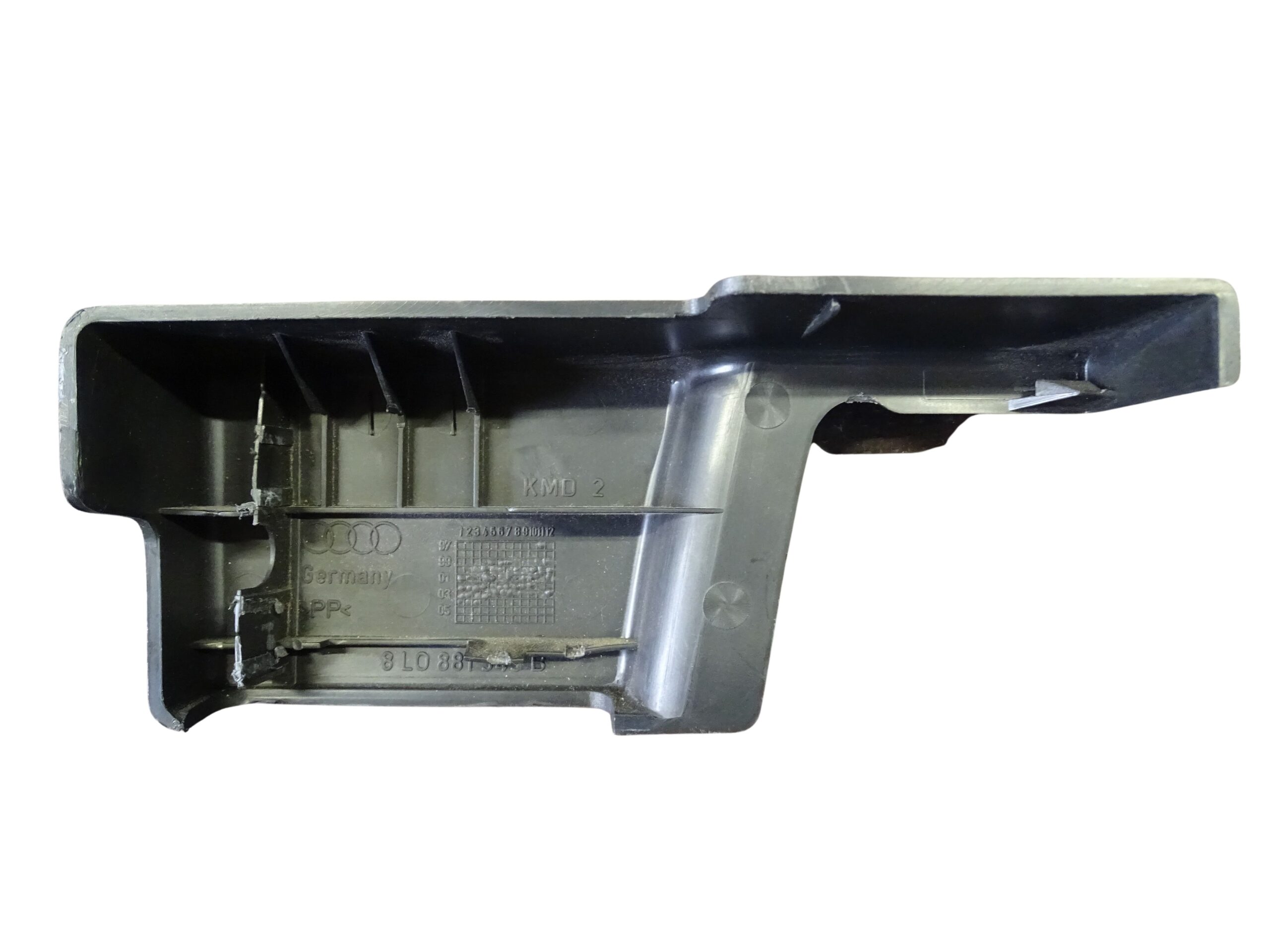 8L0881349B Audi A3 8P A6 C5 Verkleidung Abdeckung Sitzschiene vorne links schwarz – Bild 2