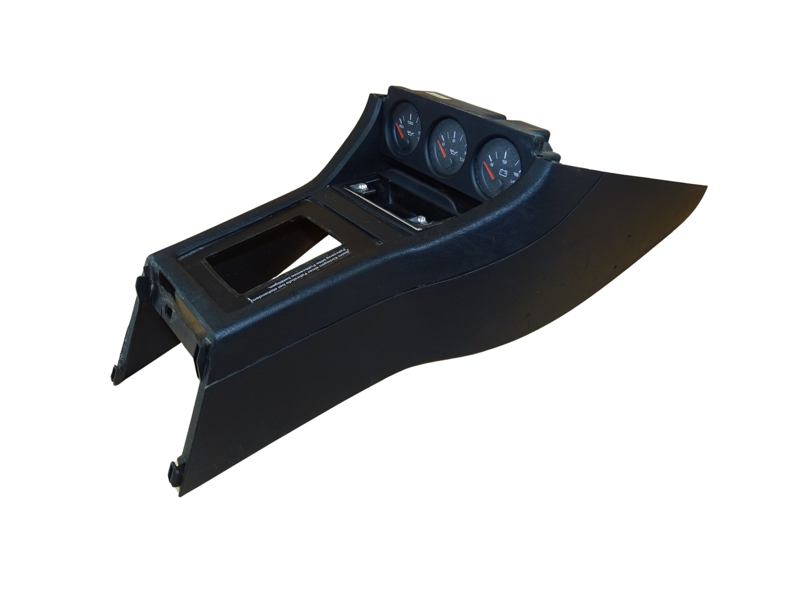 8A1863243D Audi 80 90 B3 B4 Cabrio Coupe Typ 89 Mittelkonsole Schwarz mit Zusatzinstrumente – Bild 3