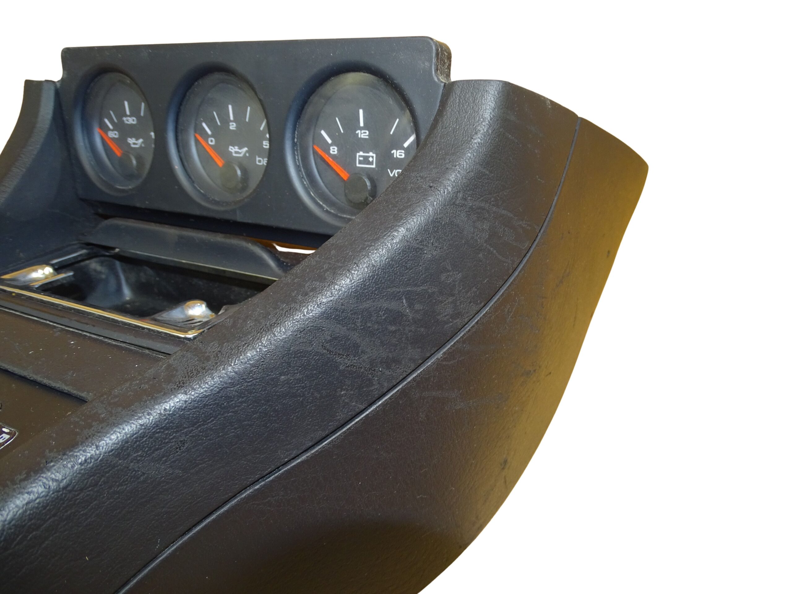 8A1863243D Audi 80 90 B3 B4 Cabrio Coupe Typ 89 Mittelkonsole Schwarz mit Zusatzinstrumente – Bild 7