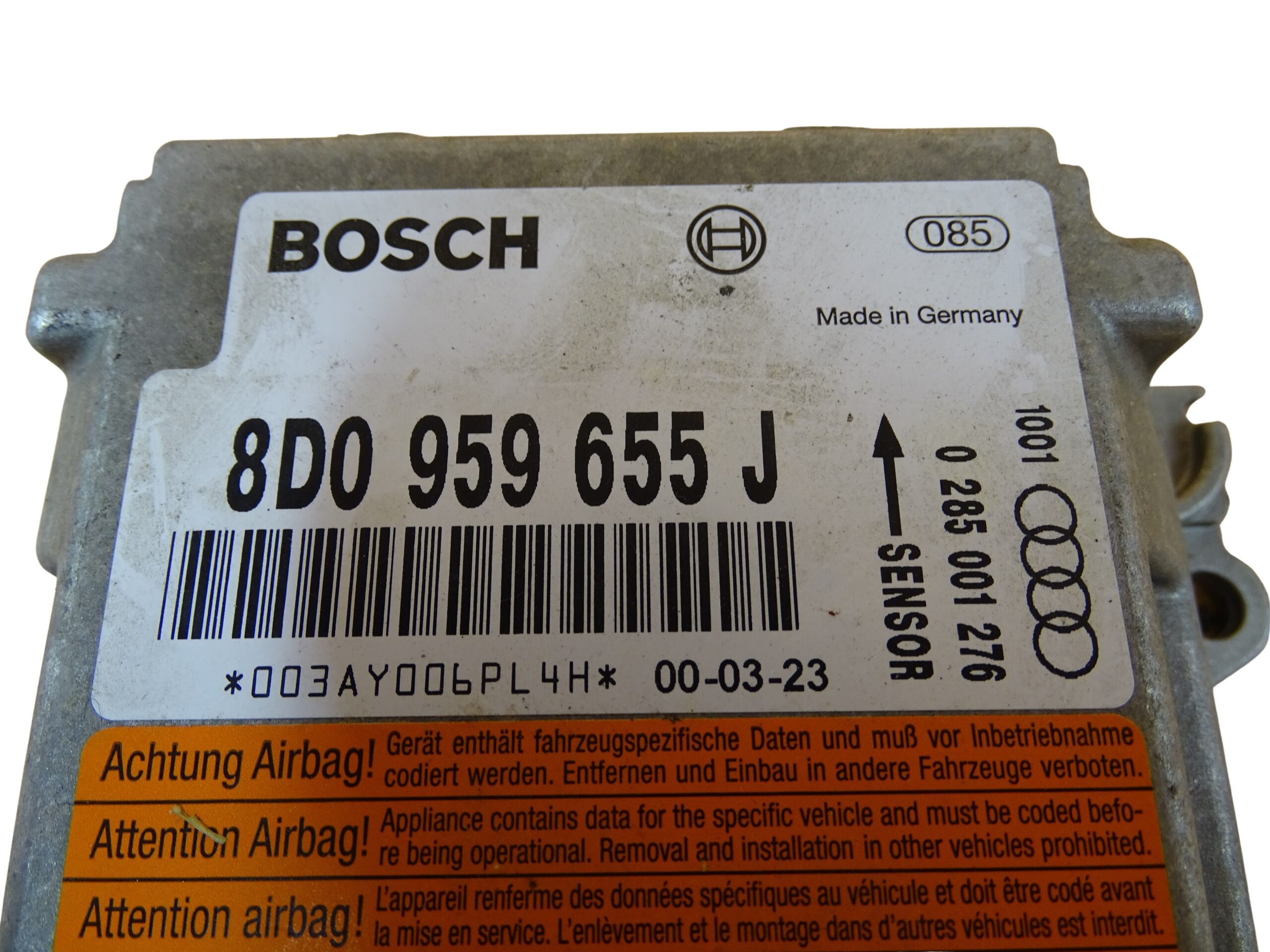 8D0959655J Audi A4 8D B5 Airbagsteuergerät Steuerung Airbag Steuergerät – Bild 3