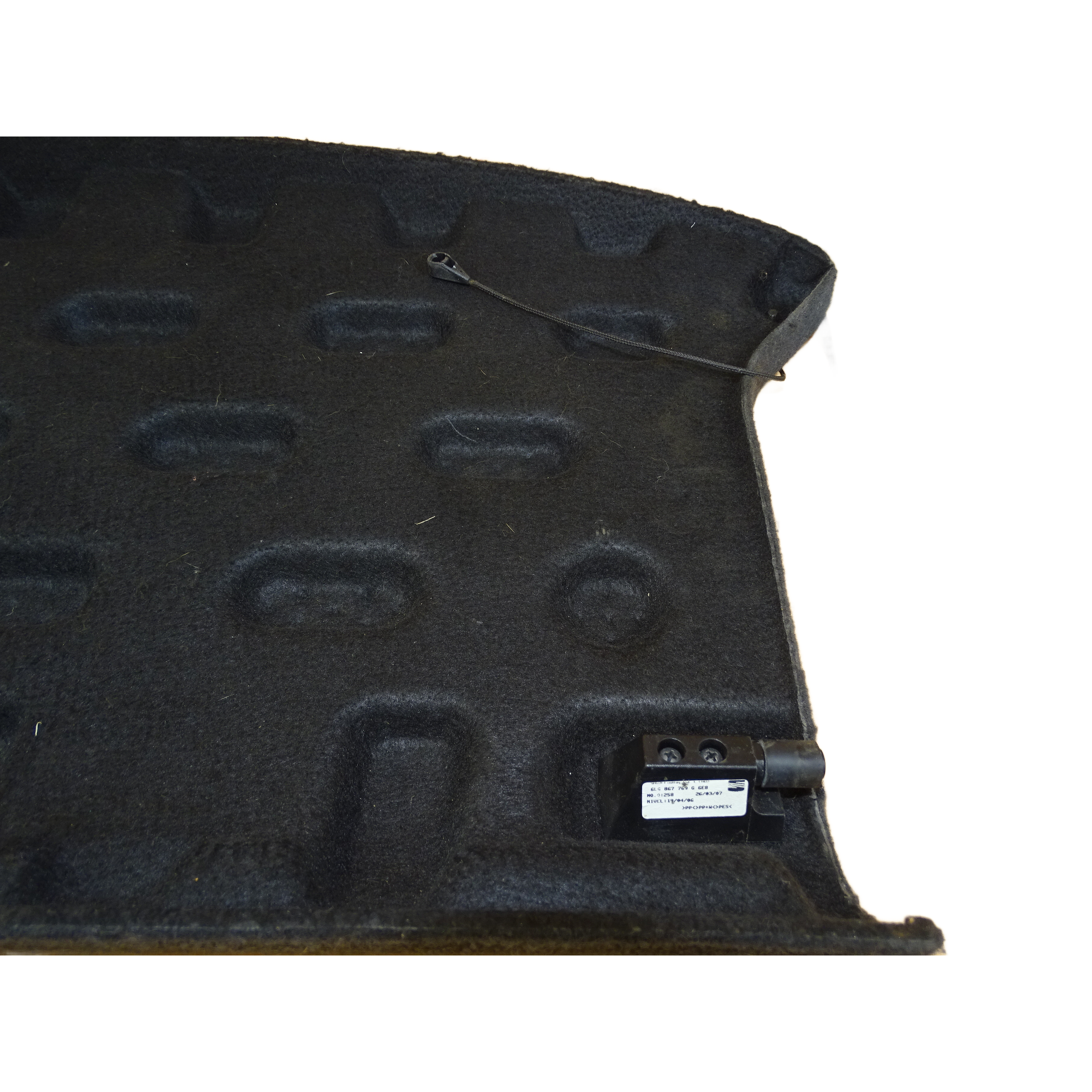 6L6867769G Seat Ibiza 6L Hutablage Kofferraumabdeckung Gepäckraum Schwarz – Bild 4