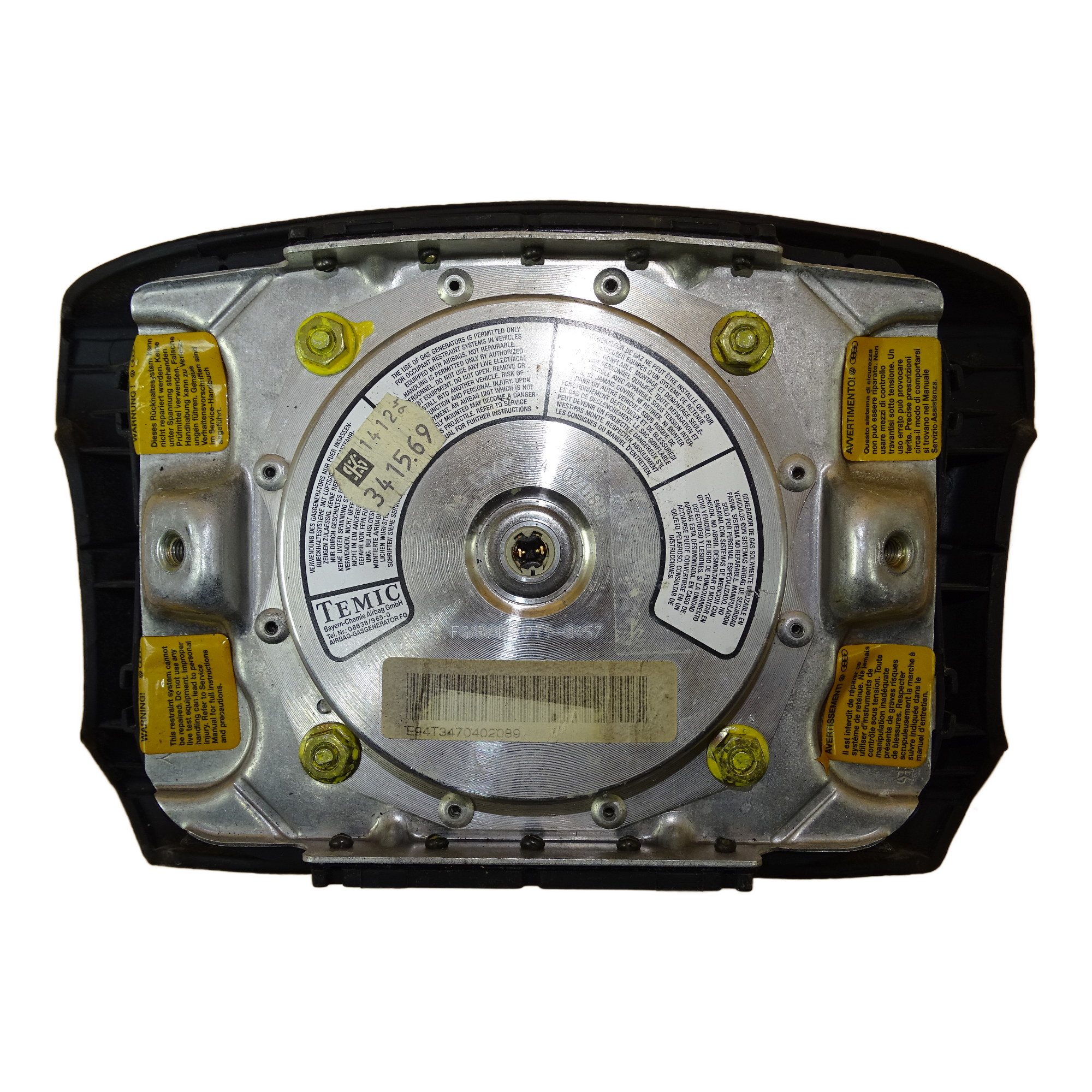 4D0419091D+94T3470402089 Audi A4 B5 A6 C4 A8 4D 4-Speichen Airbaglenkrad Lederlenkrad Lenkrad – Bild 11