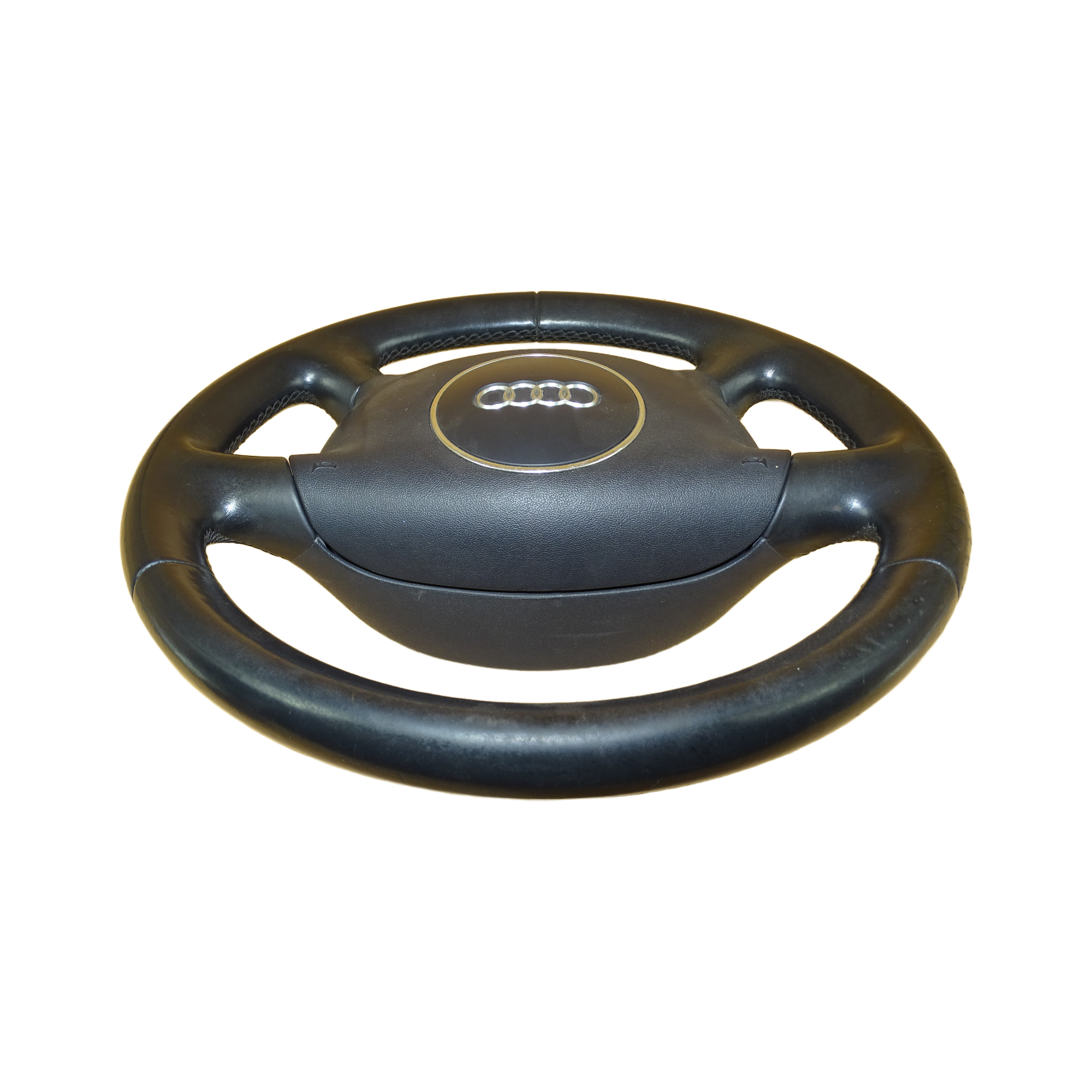 8E0419091BS+8P0880201BQ Audi A4 S4 8E Cabrio 8H B6 A6 4F 4-Speichen Multifunktionslenkrad Lederlenkrad Lenkrad Airbag – Bild 6