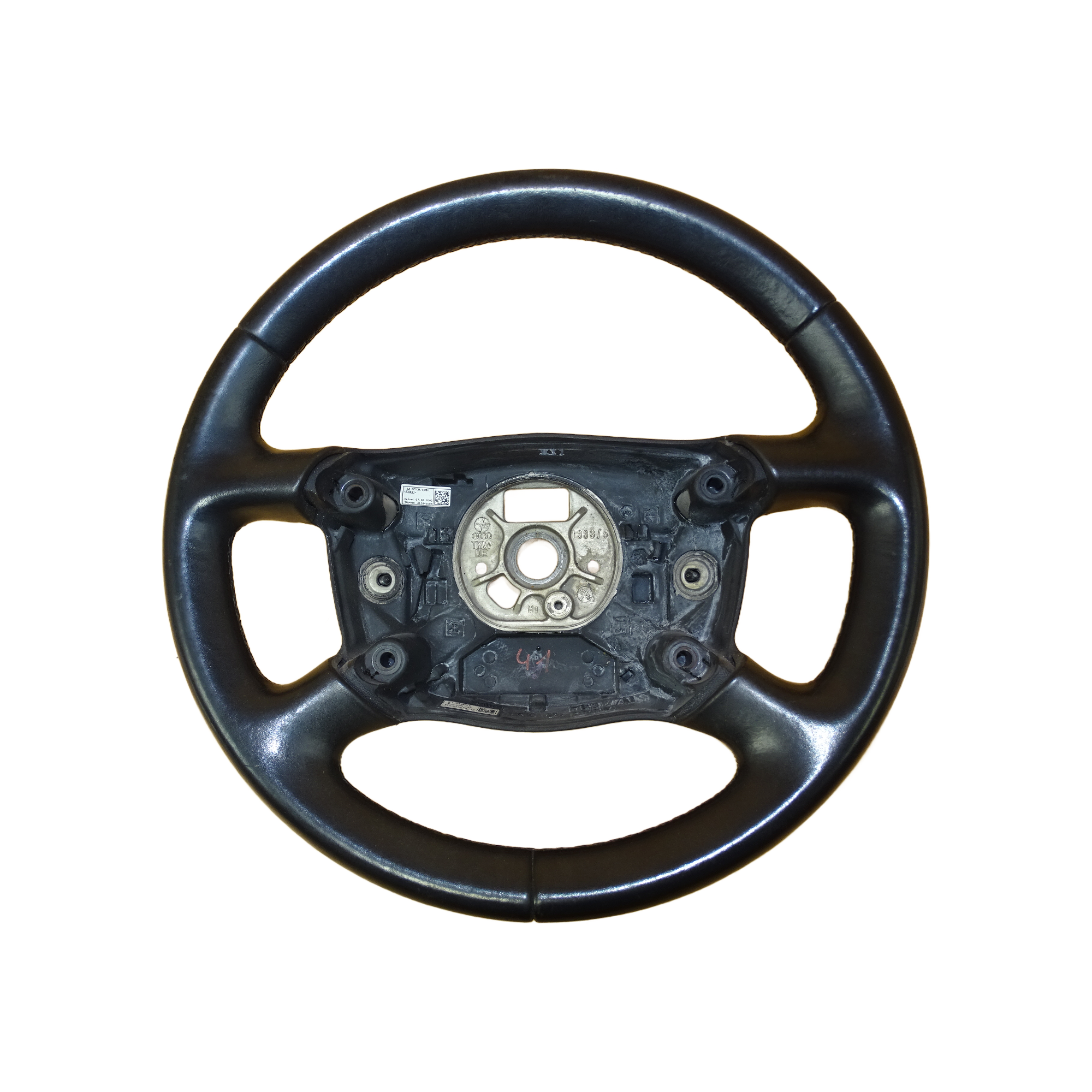8E0419091BS+8P0880201BQ Audi A4 S4 8E Cabrio 8H B6 A6 4F 4-Speichen Multifunktionslenkrad Lederlenkrad Lenkrad Airbag – Bild 7