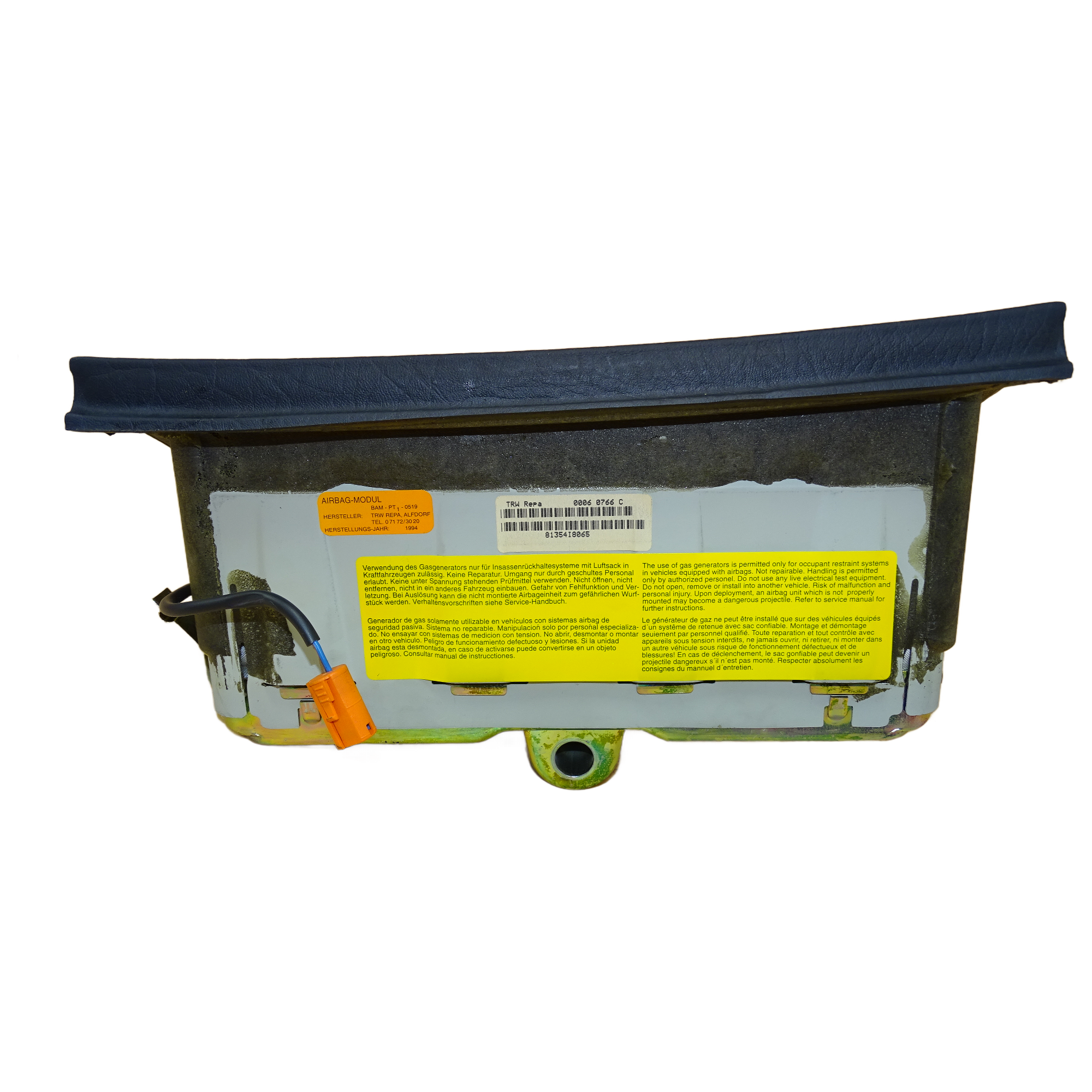 8A1880201R Audi 80 B4 RS2 Cabrio Typ 89 Doppelairbag Beifahrerairbag Dekorleiste anthrazit – Bild 2