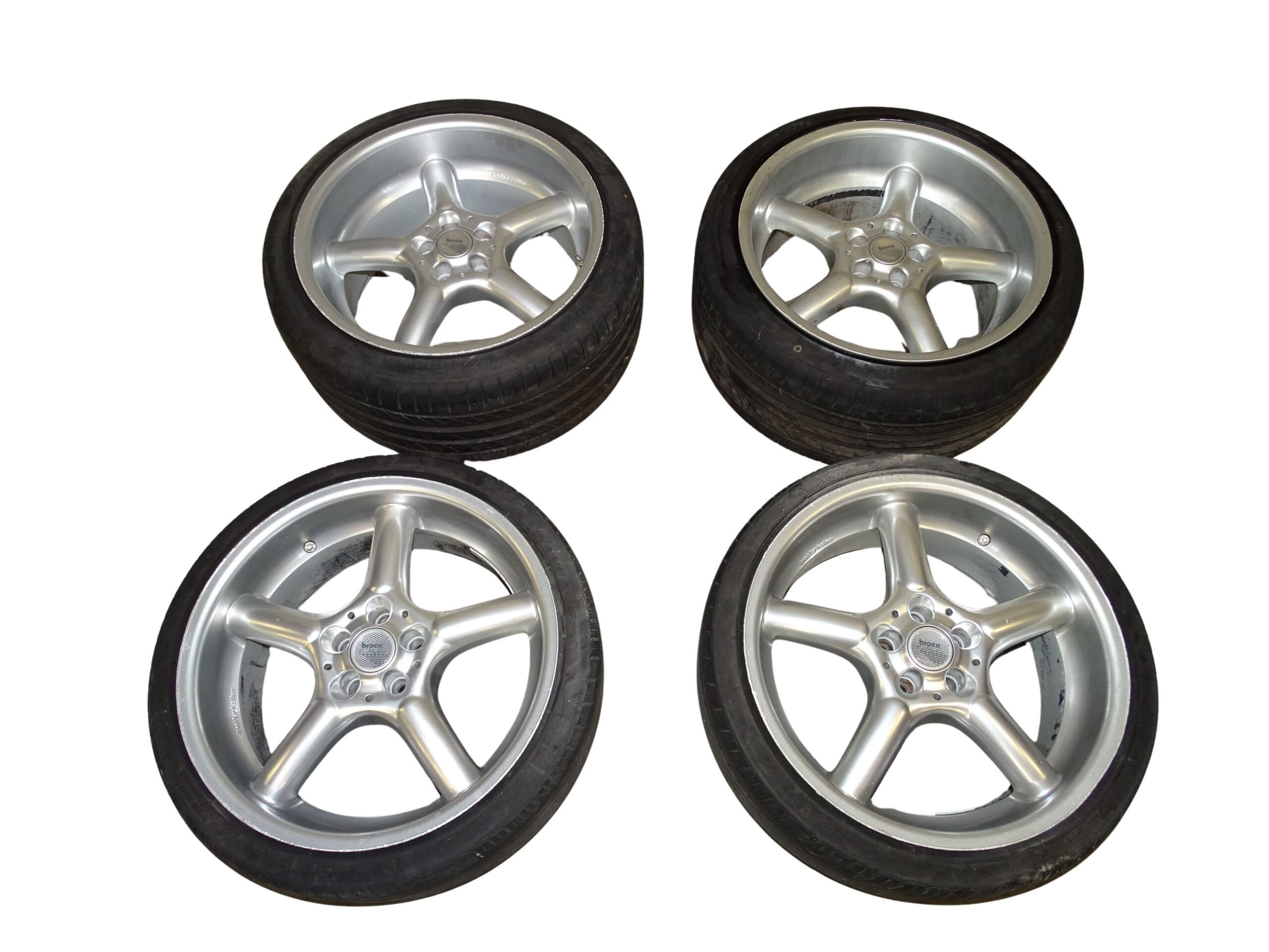 Brock Alufelgensatz 8,5X18 ET35 9,5x18 Zoll ET 30 Lochkreis 5x100