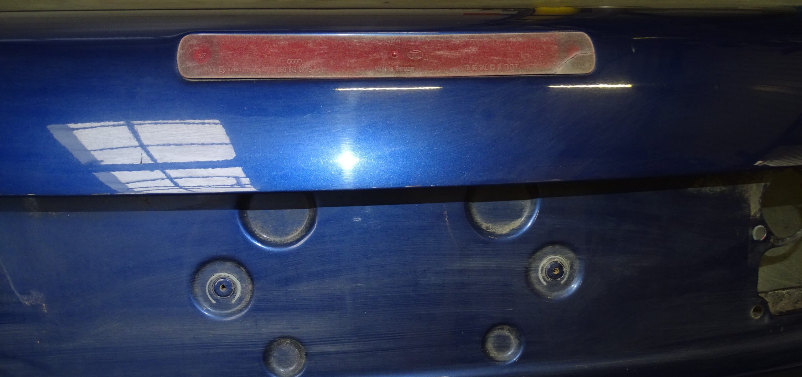 8G0827023G Audi 80 Typ 89 Cabrio Kofferraumdeckel Heckklappe + 3. Bremsleuchte Blau – Bild 9