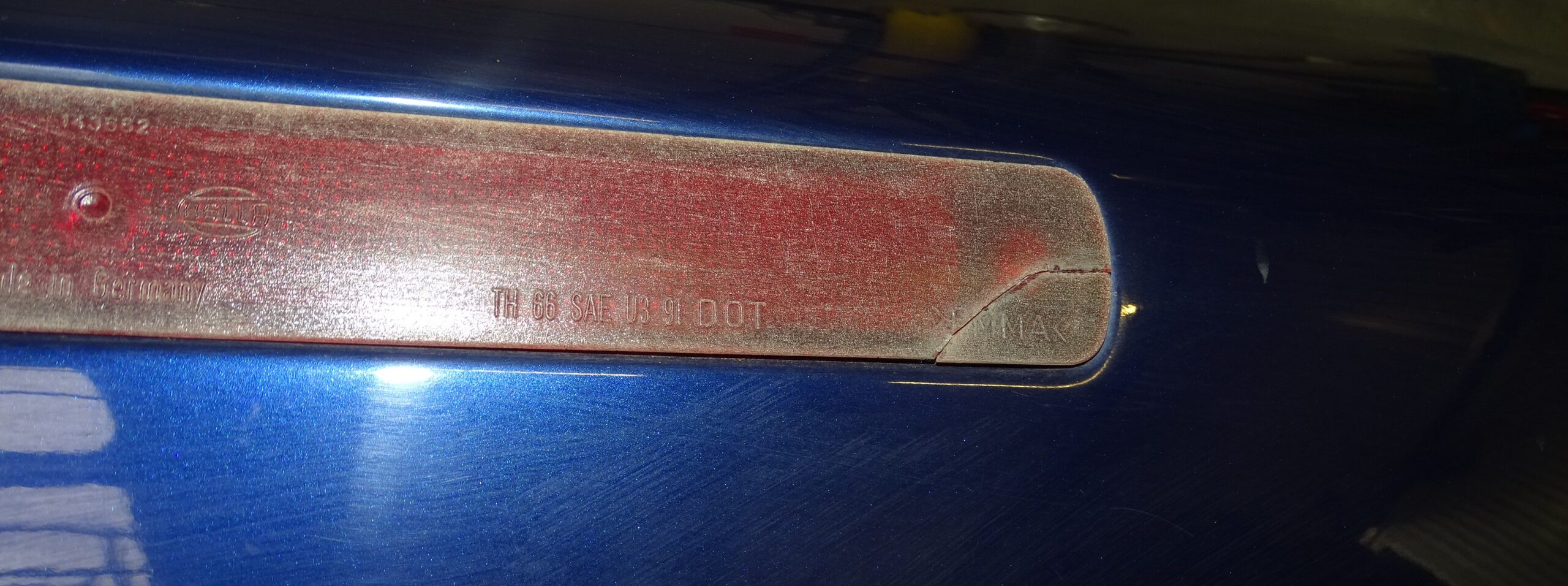 8G0827023G Audi 80 Typ 89 Cabrio Kofferraumdeckel Heckklappe + 3. Bremsleuchte Blau – Bild 10
